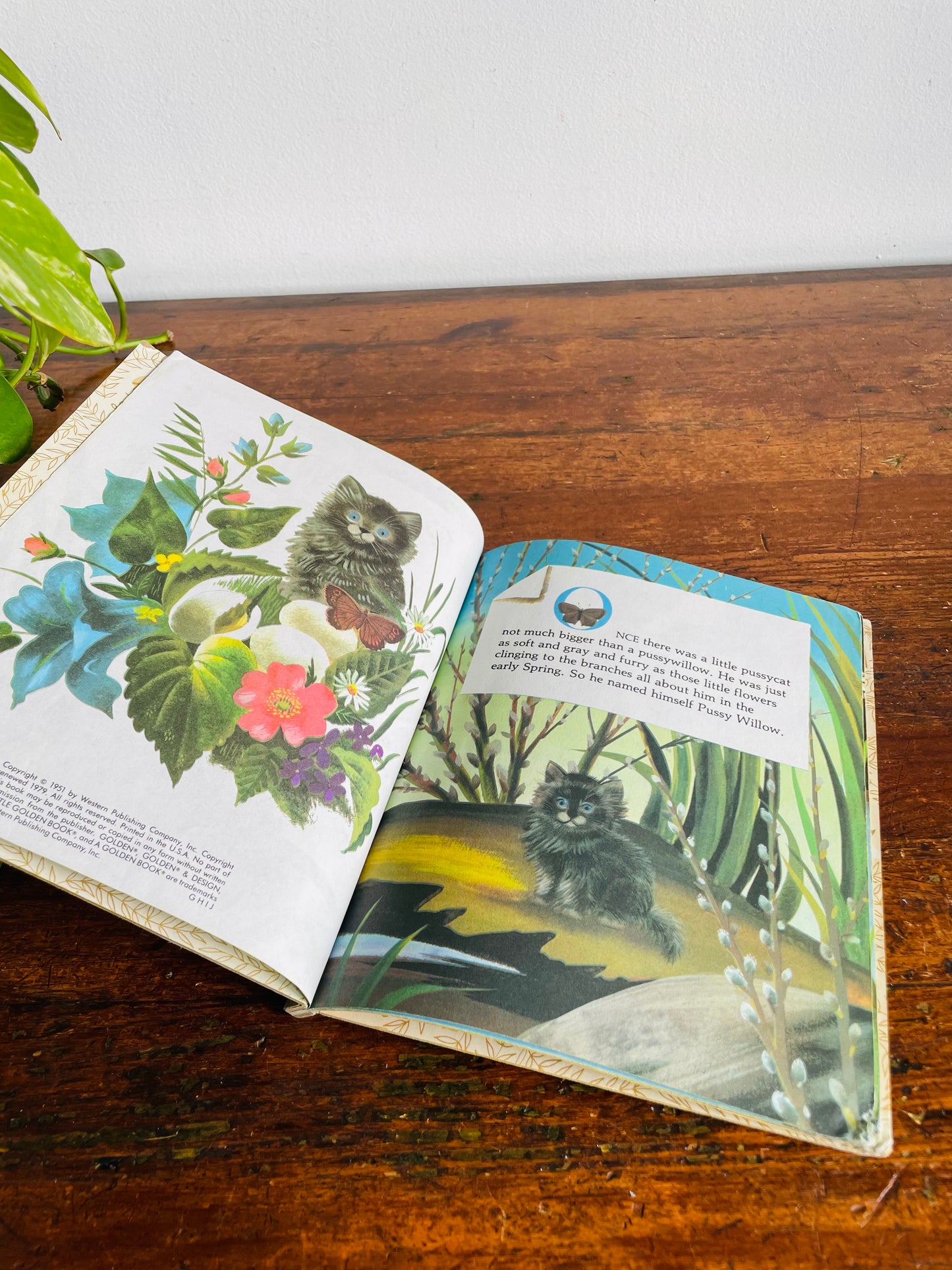 Vintage A Little Golden Book - Margaret Wise Brown's Pussy Willow - Hardcover (1979)