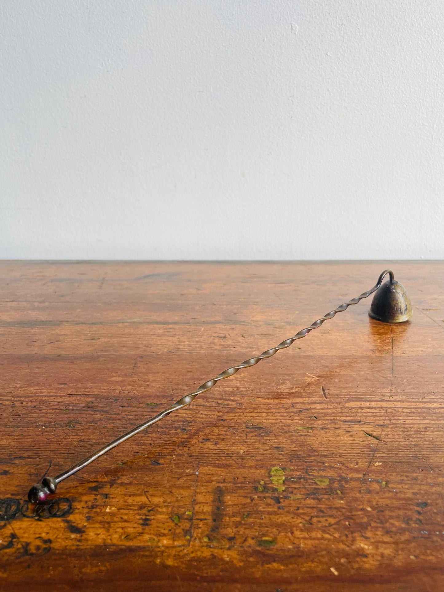 Etched Brass Candle Snuffer