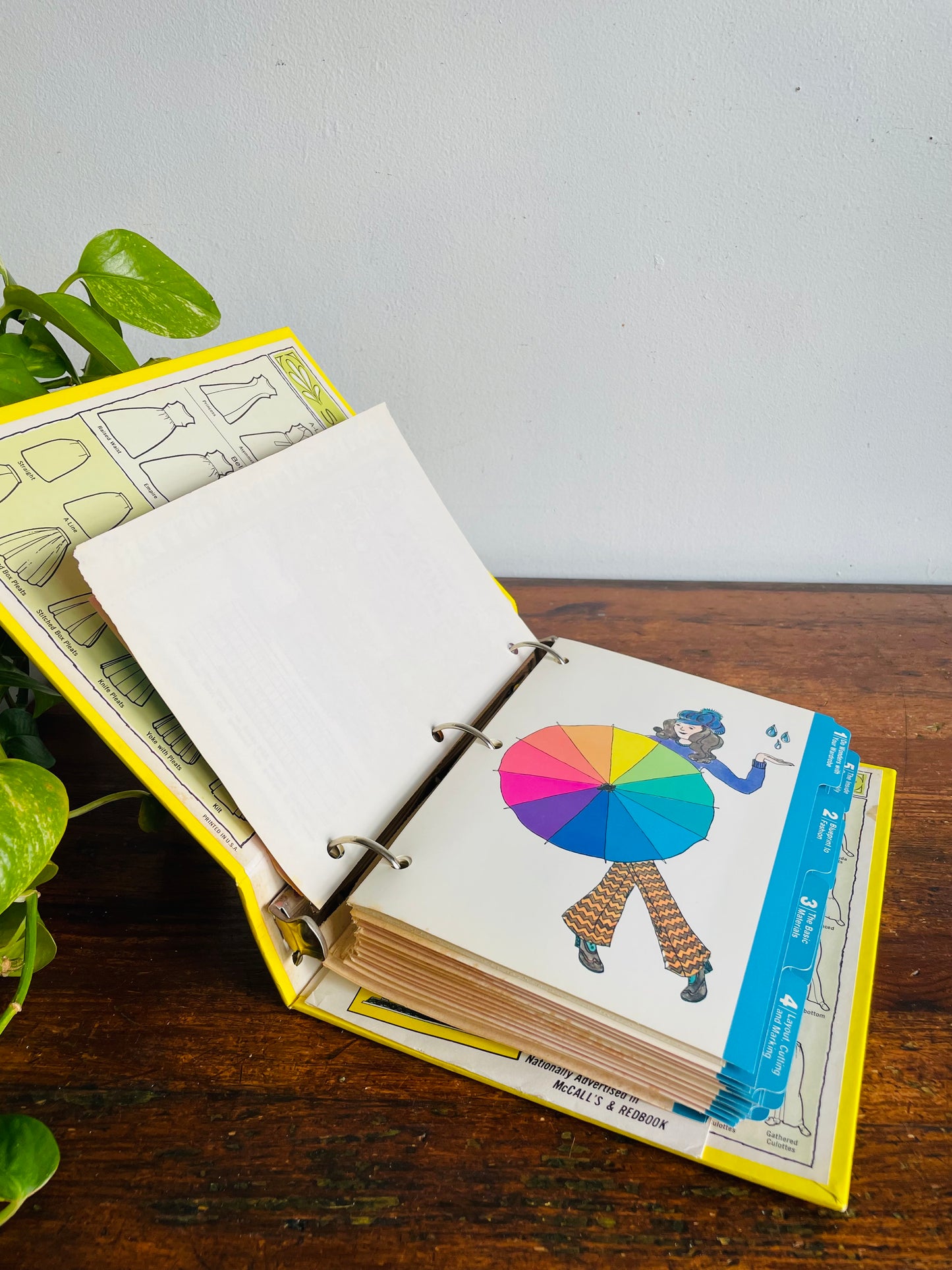 Vintage The Complete Family Sewing Book Binder (1971)