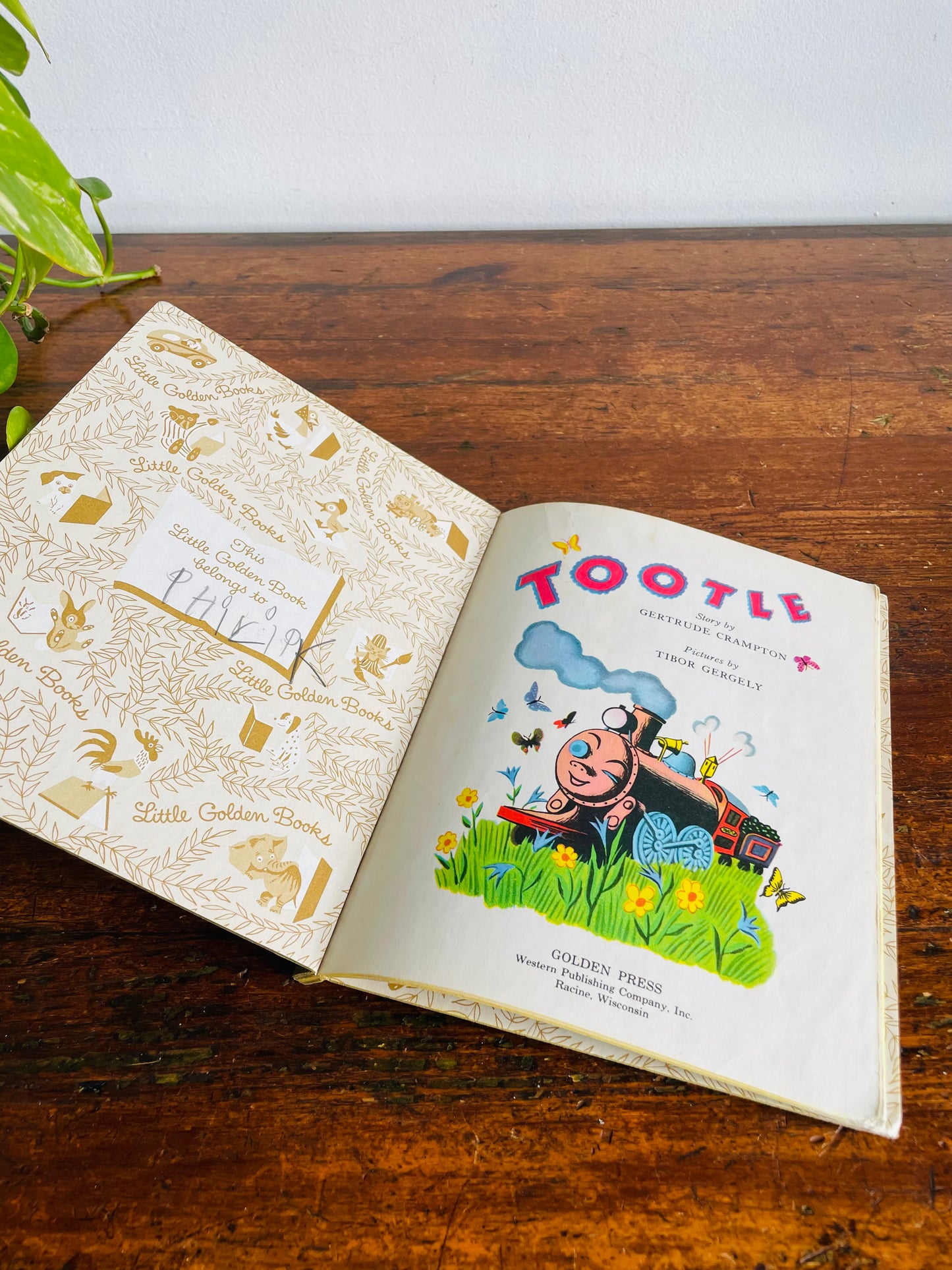 Vintage A Little Golden Book - Tootle - Hardcover (1982)