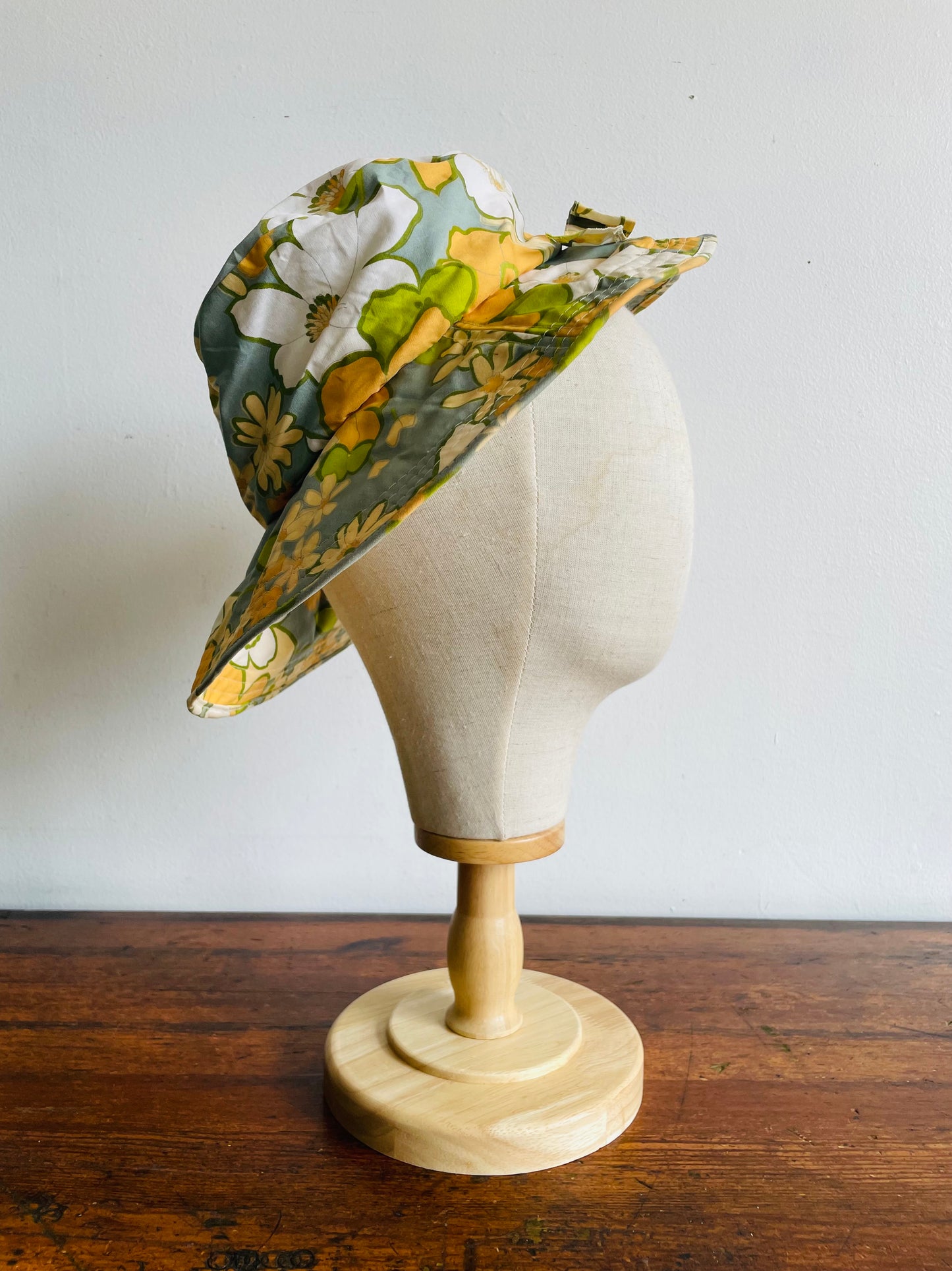 Floral Patterned Bucket Sun Hat - Made in Japan