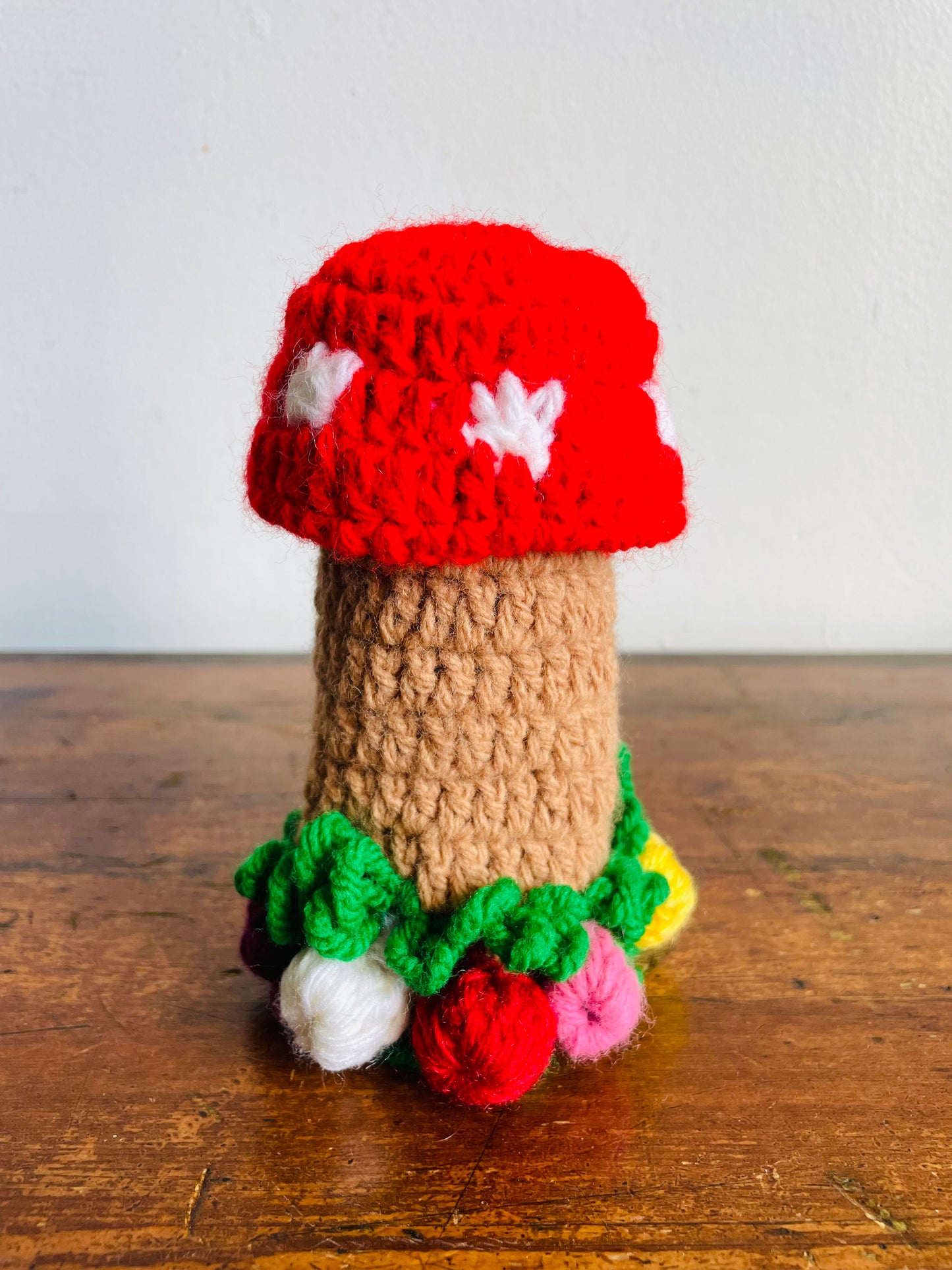 Vintage Handmade Crochet Toadstool Mushroom