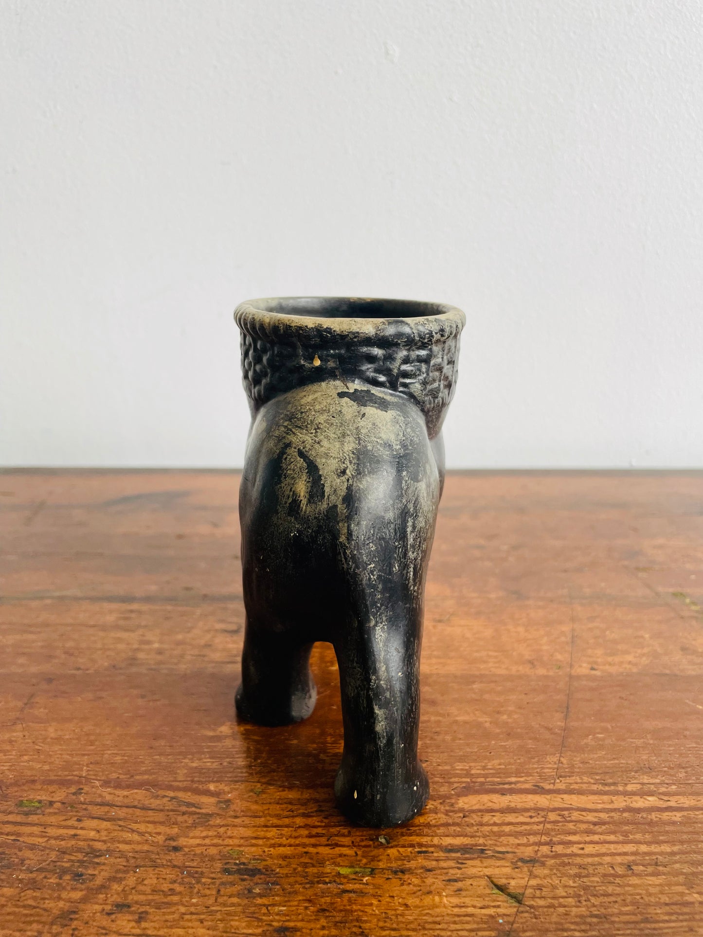 Black Elephant Pottery Planter Pot