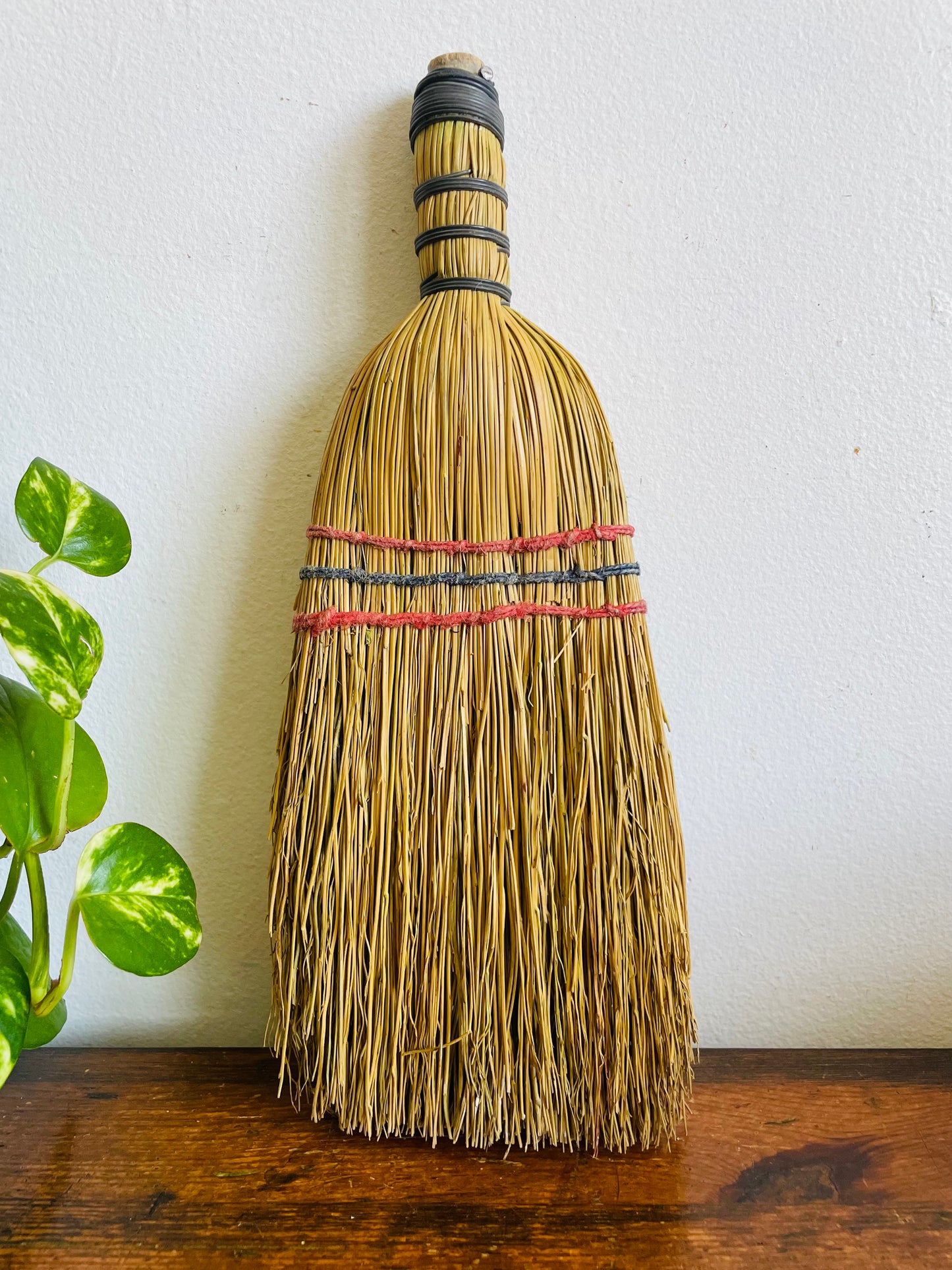 Vintage Straw Broom