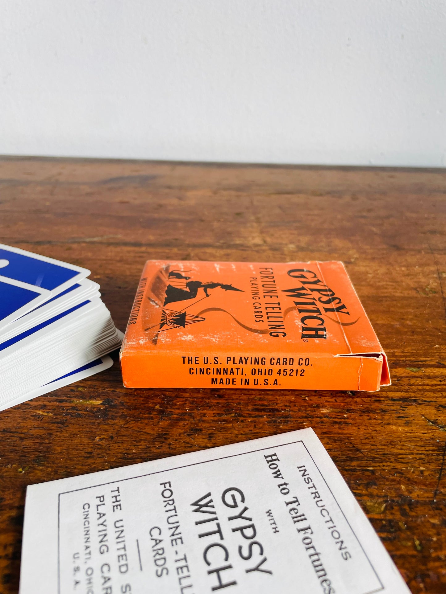 Vintage Gypsy Witch Fortune Telling Playing Cards with Instructions