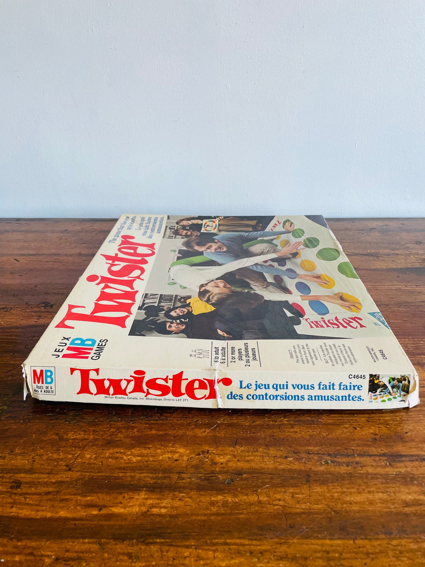 1966 Twister Game - The Game That Ties You Up in Knots - Milton Bradley Canada