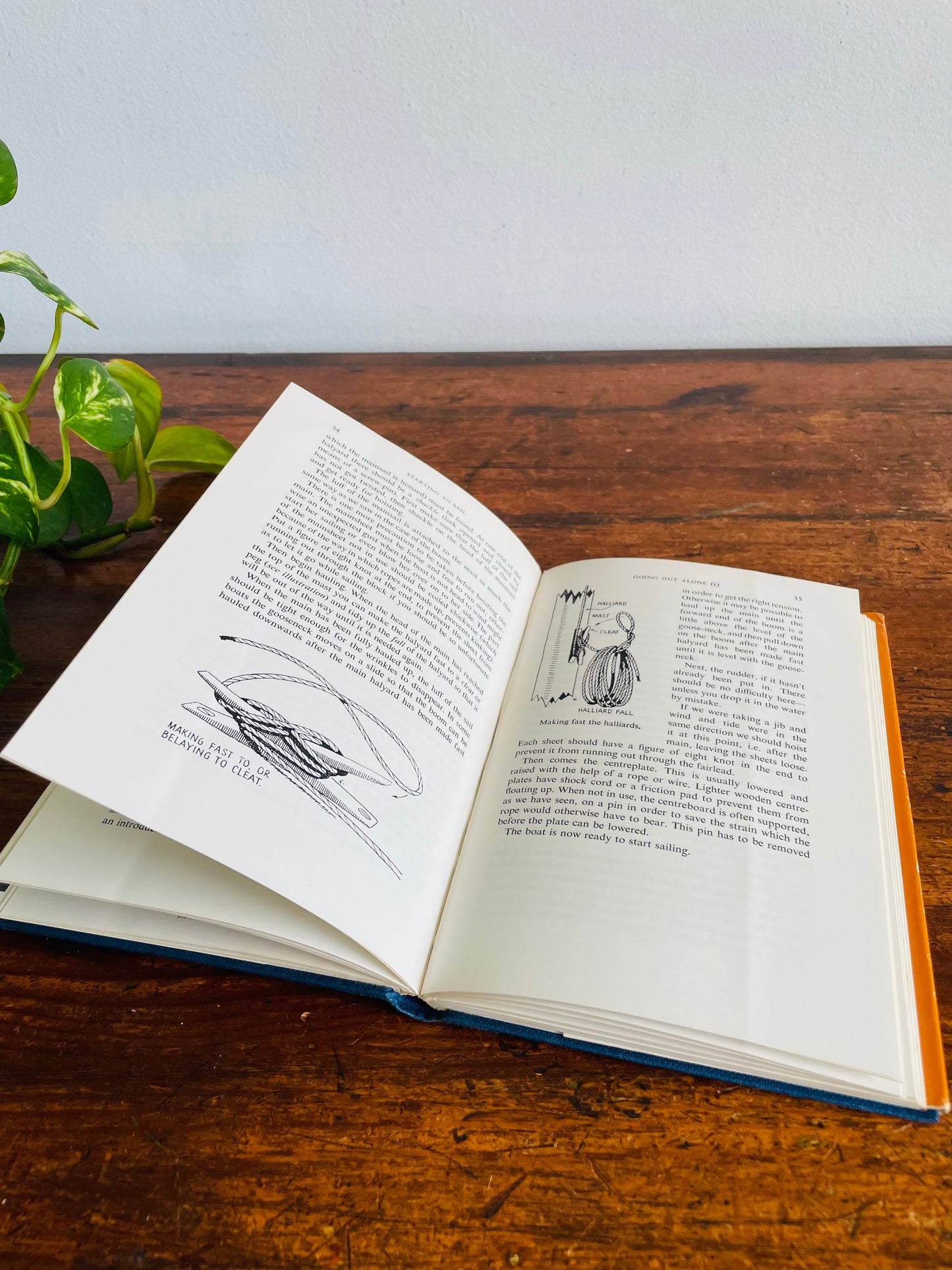 Vintage Beginning in Dinghies Clothbound Hardcover Book by John Fisher (1962)