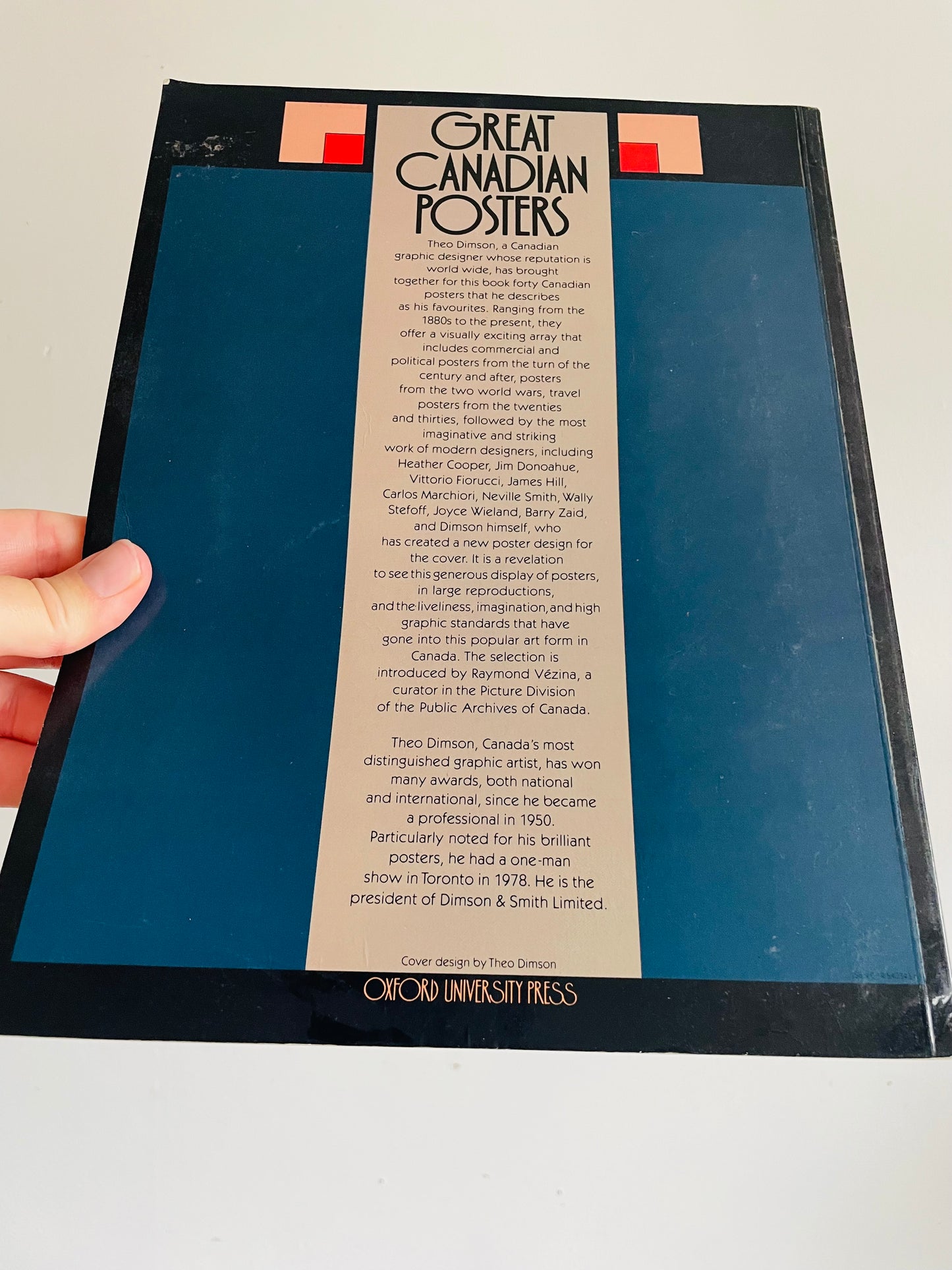 Vintage Great Canadian Posters Art Book - Selected by Theo Dimson - Oxford University Press (1979)