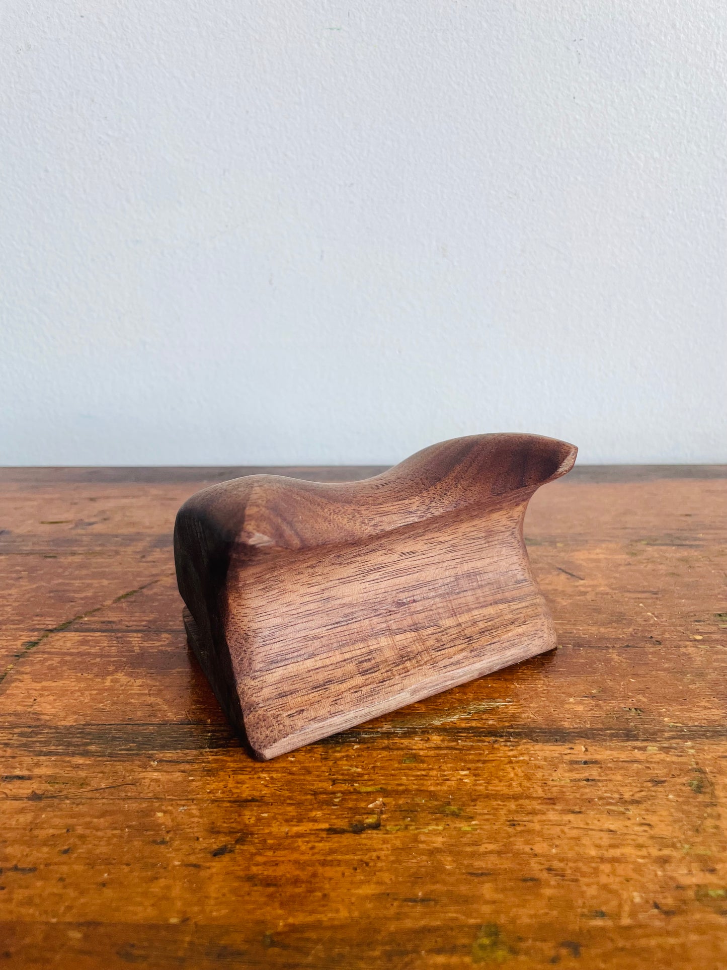 Vintage Handmade Modernist Style Wood Easel Holder - Perfect for Displaying Art, Photos, Cards, Sign, Etc.