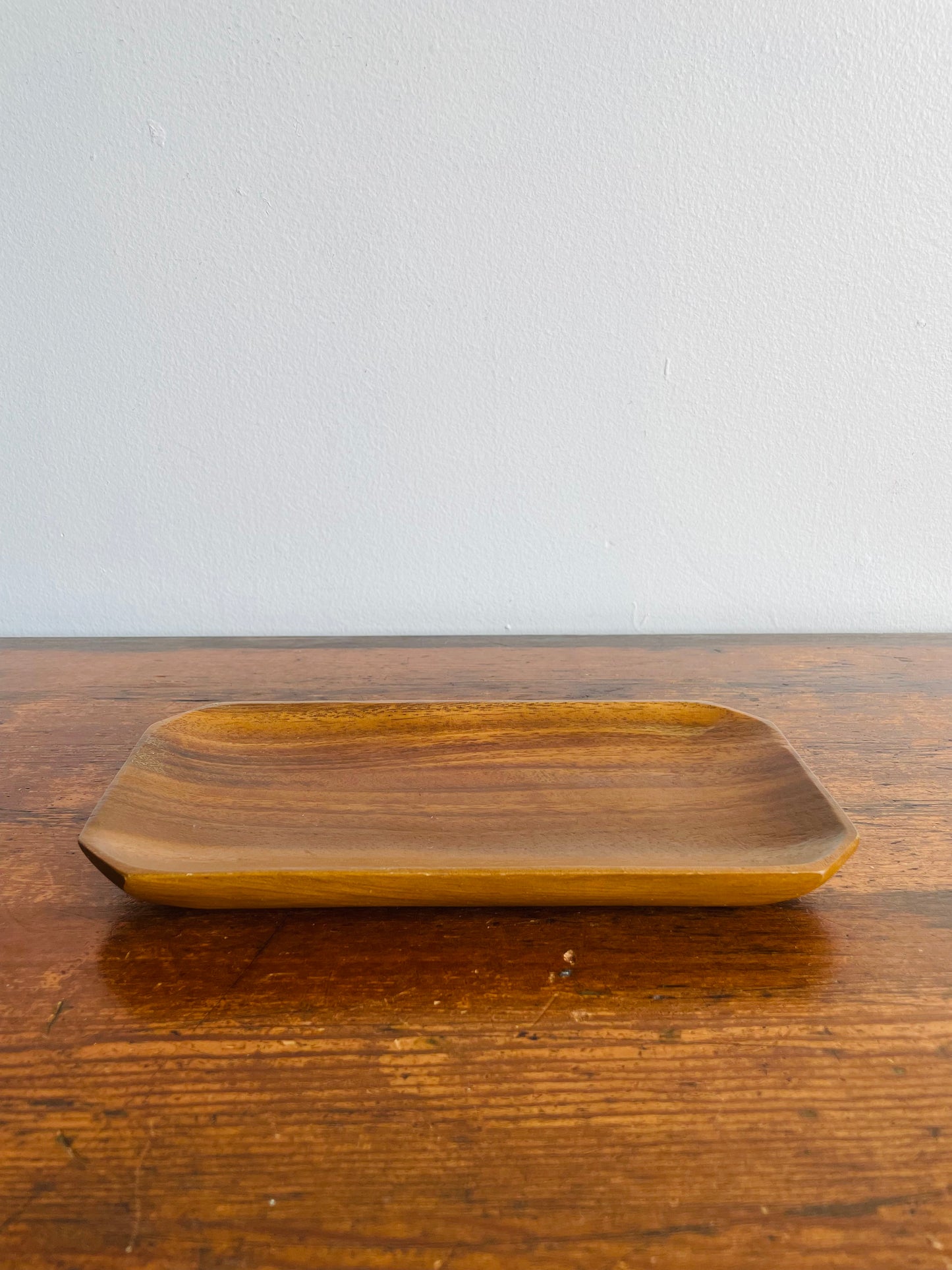 Mini Wooden Trinket Tray Dish - Made in the Philippines - Great for Business Cards, Jewellery, Etc.!