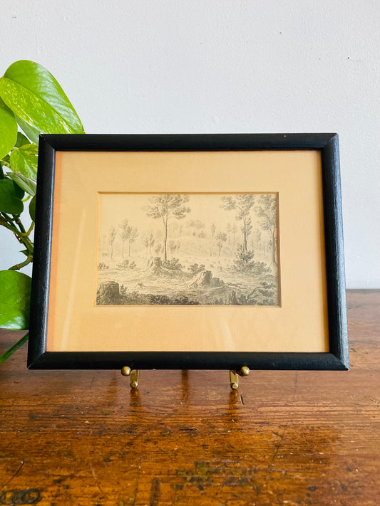 Vintage Print Picture "Church at Fenelon Falls" From the Original Anne Langton Sketches Fenelon Falls Public Library Collection - Ontario, Canada