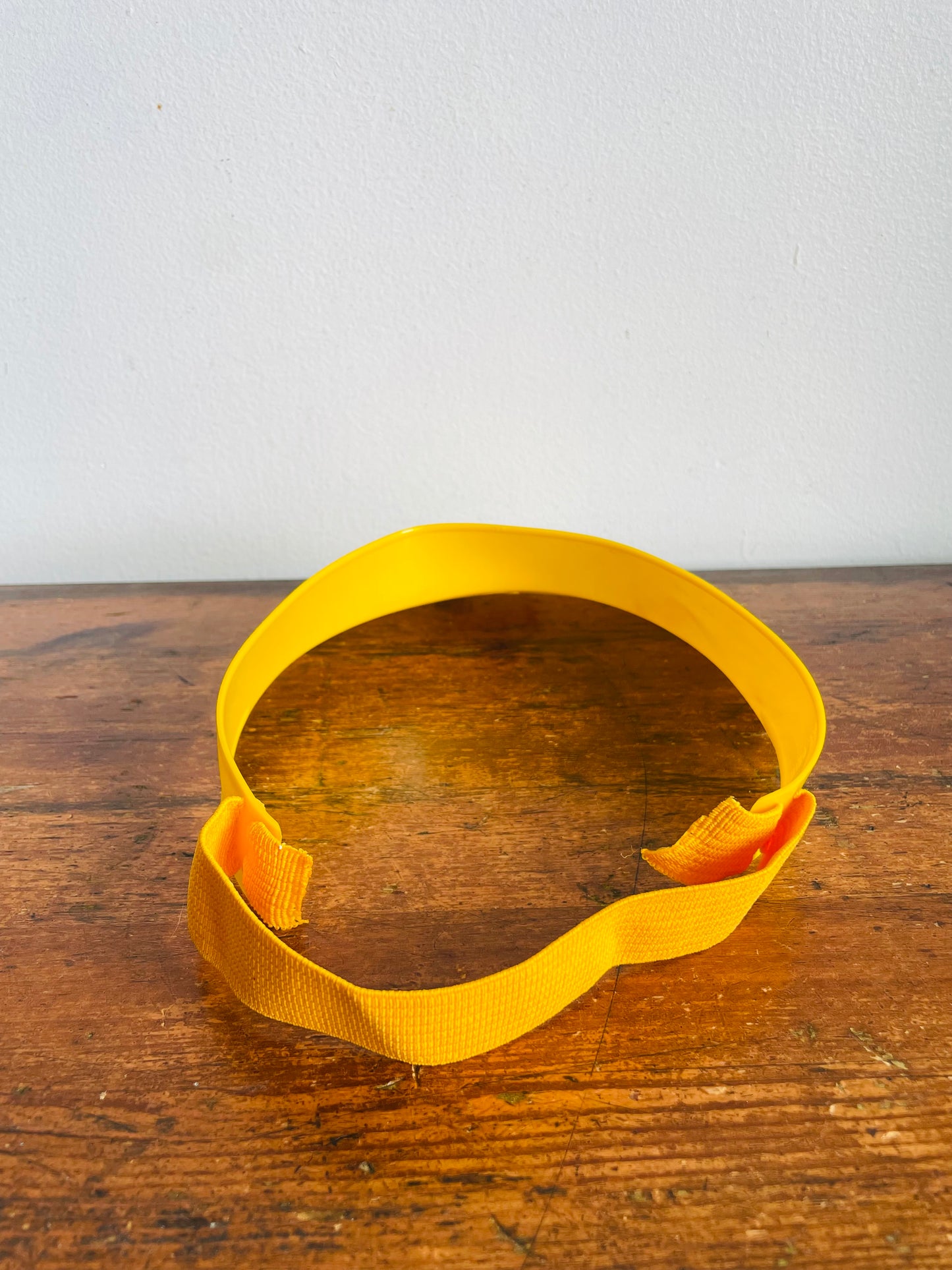 Vintage Bright Yellow I Love Kodak Film Plastic Sun Visor Hat - Made in Venezuela - For the Camera & Photography Lover!