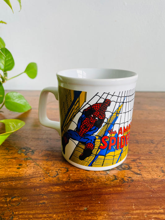 Vintage 1979 Marvel Comics The Amazing Spider-Man Mug - Kiln Craft Tableware - English Ironstone - Made in England