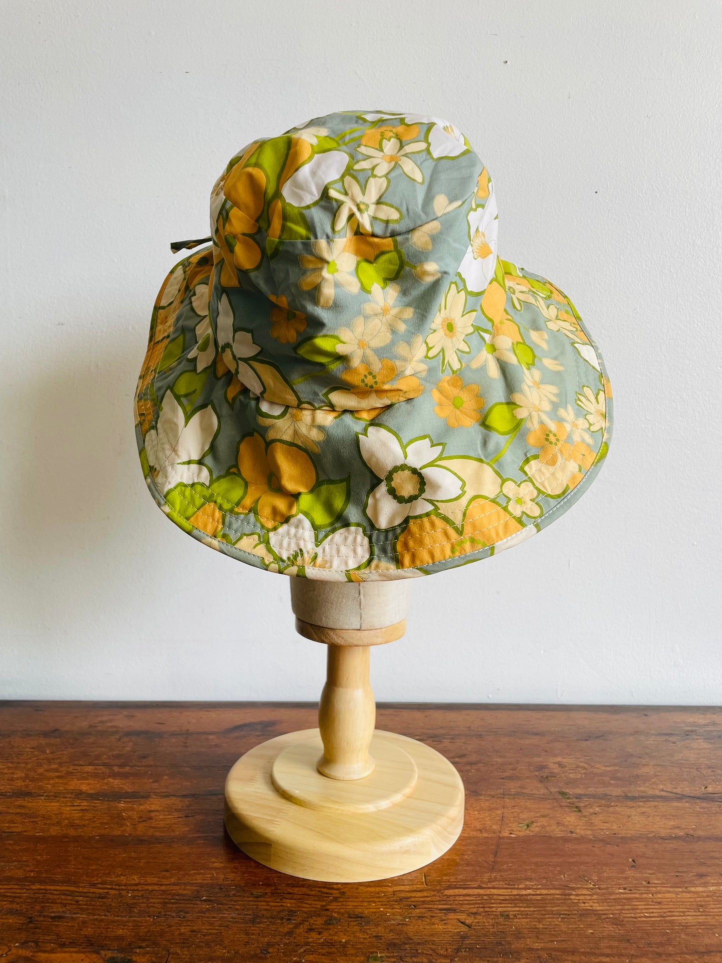 Floral Patterned Bucket Sun Hat - Made in Japan