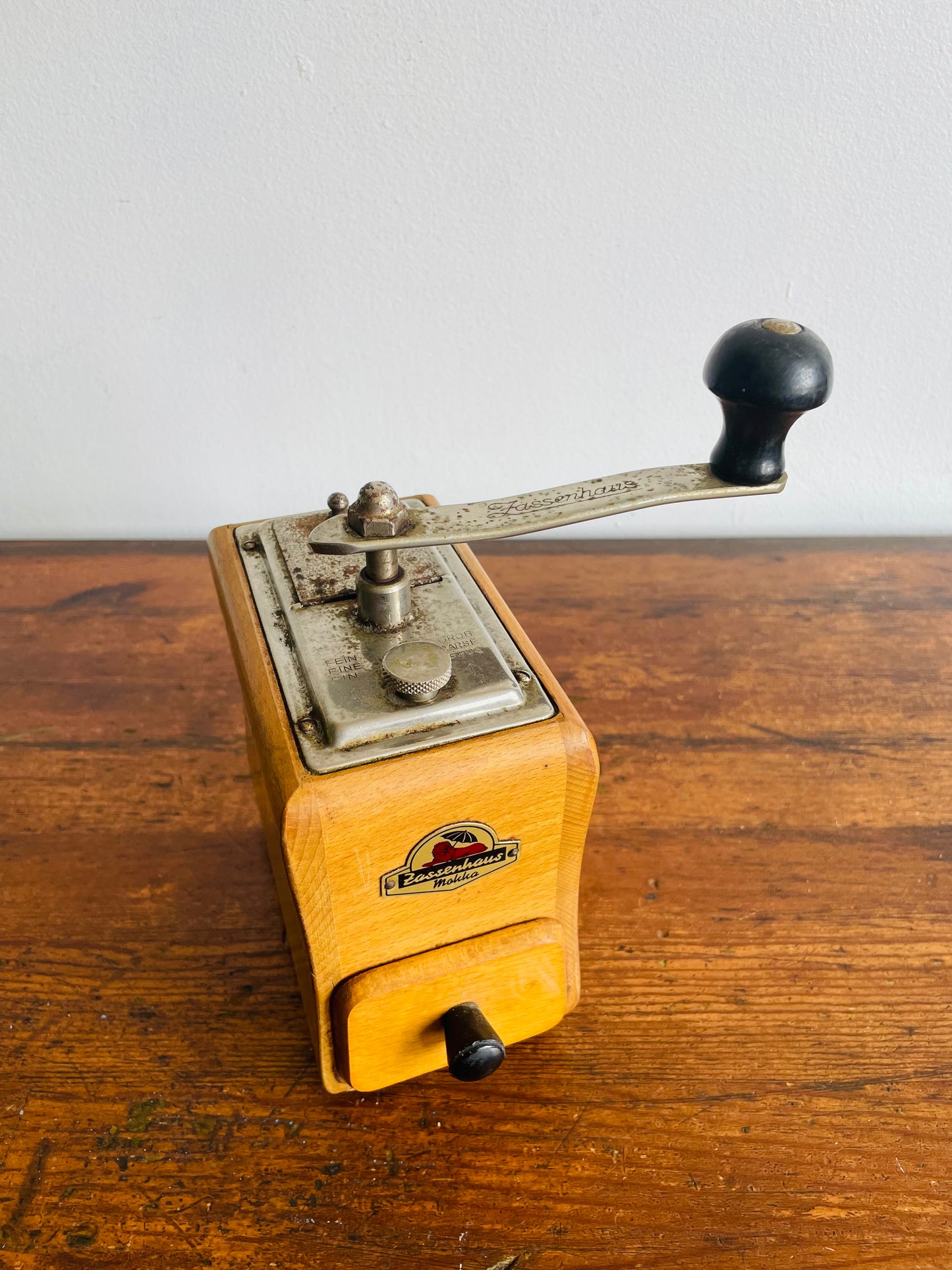 Zassenhaus Mokka German Crank Wood Coffee Grinder