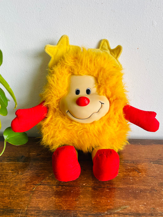 Vintage 1983 Hallmark Cards & Mattel Rainbow Brite Yellow Spark Sprite Plush Toy