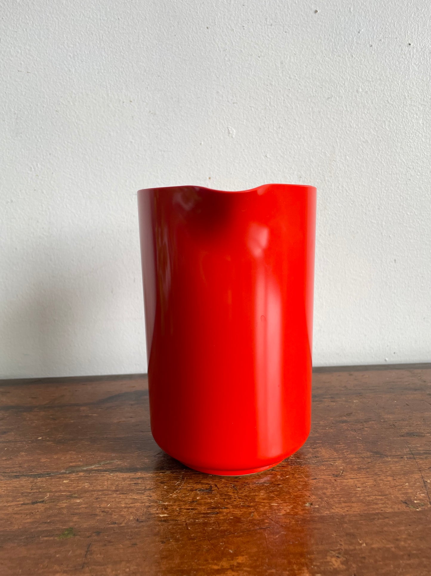 Vintage Rosti Denmark Orange Red Melamine Utensil Holder Caddy #2511 - Erik Lehmann Design - Made in Denmark