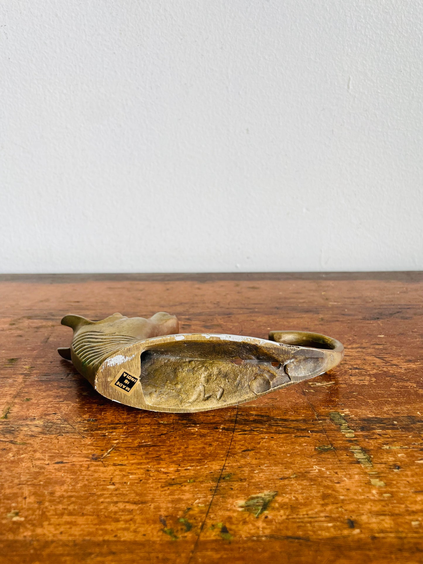 Vintage Solid Brass Horse Head Wall Hanging Hook - Made in India
