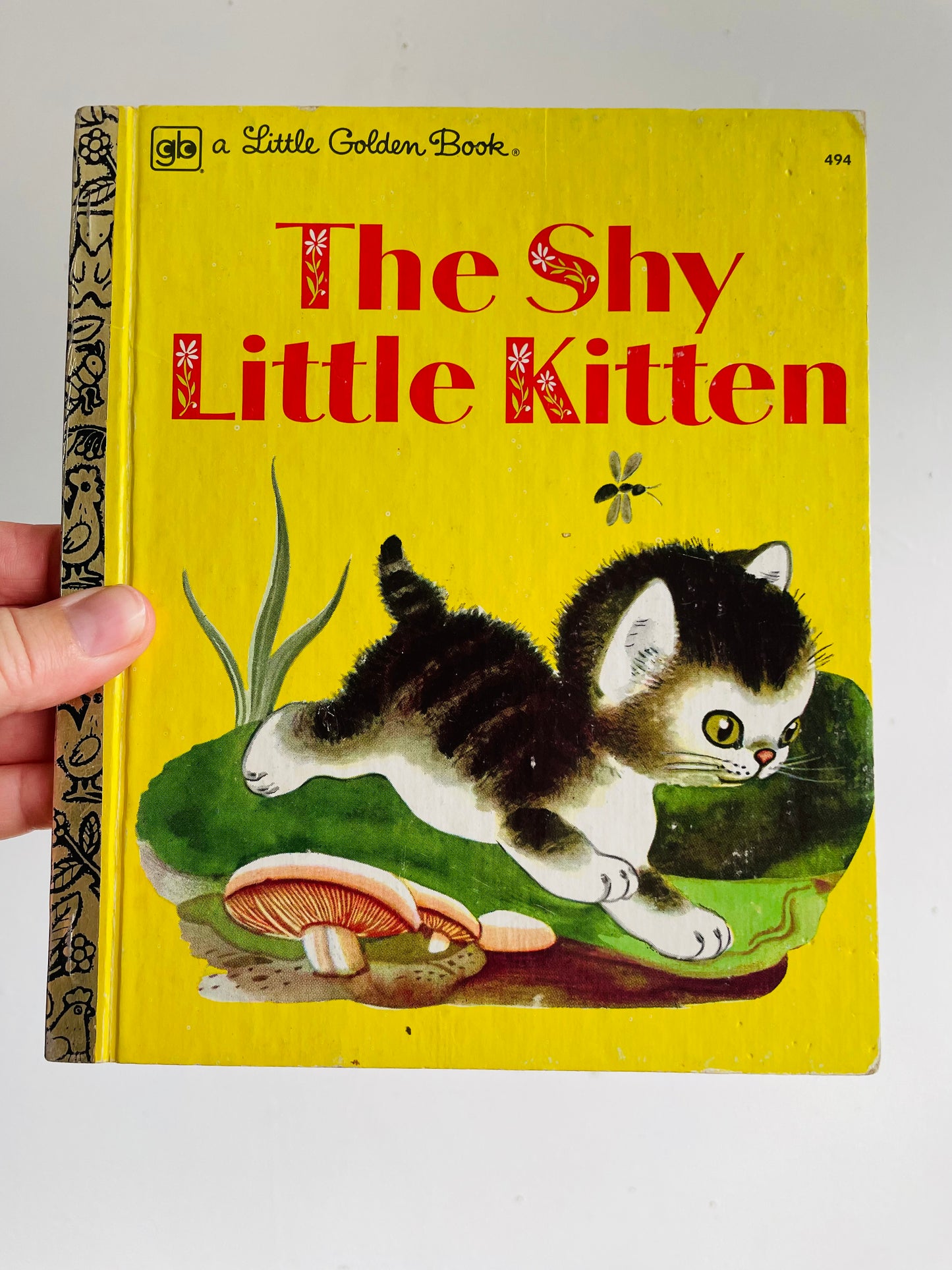 Vintage A Little Golden Book - The Shy Little Kitten - Hardcover (1978)