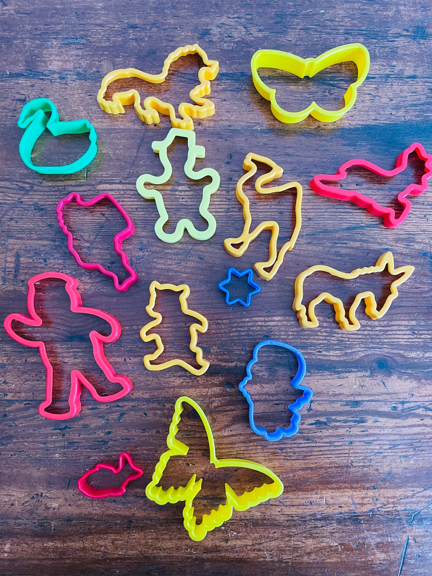 Plastic Cookie Cutter Bundle - 14 Assorted Shapes - Great for Baking or Craft Time!