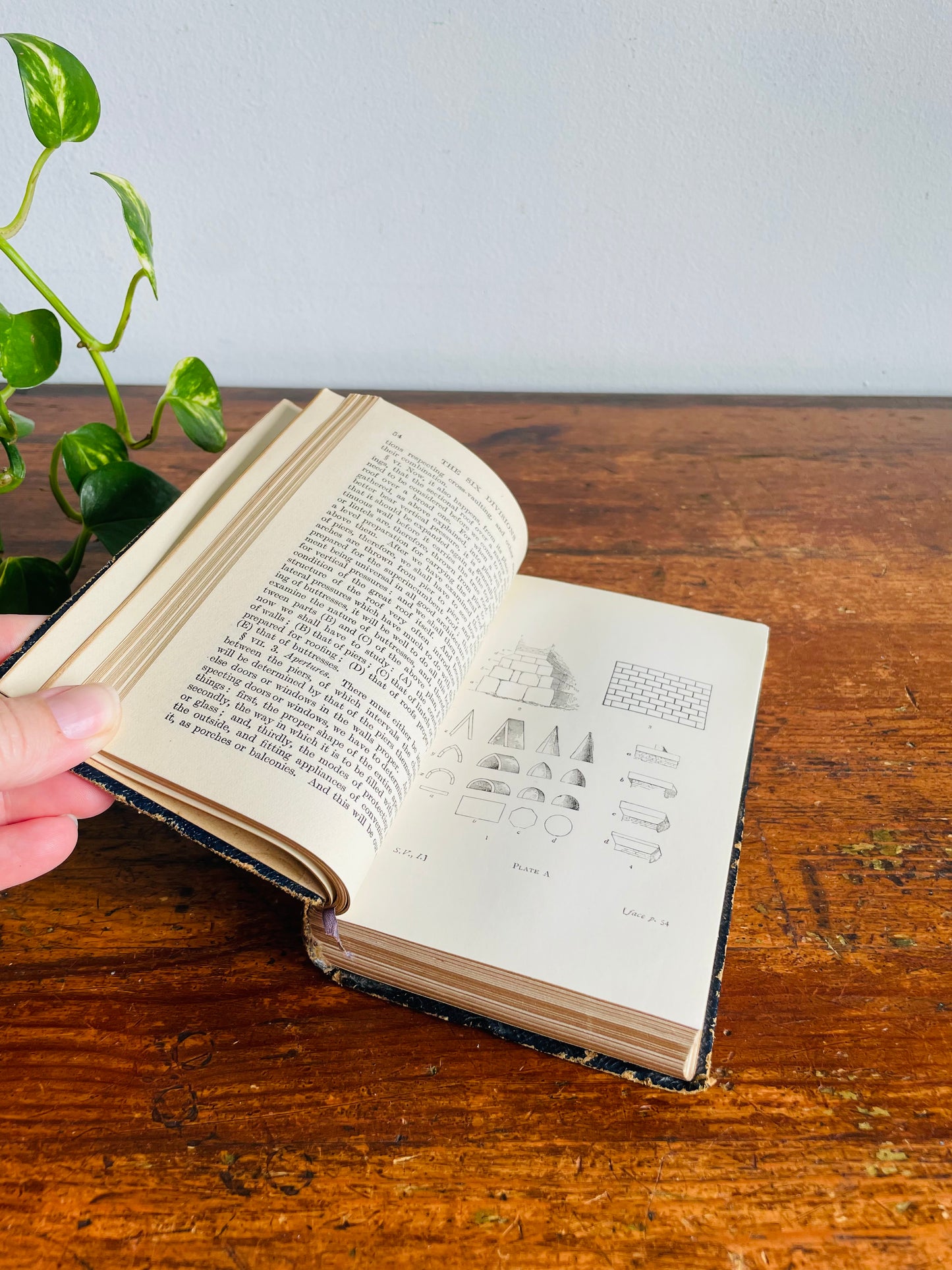 Antique The Stones of Venice: Volume 1 Hardcover Book by John Ruskin (1907) - Illustrated History of Architecture - Byzantine, Gothic & Renaissance