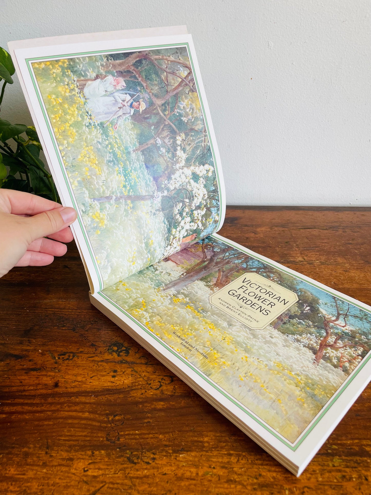 Vintage Victorian Flower Gardens Book by Andrew Clayton-Payne & Brent Elliott - Gorgeous Illustrations! (1988)