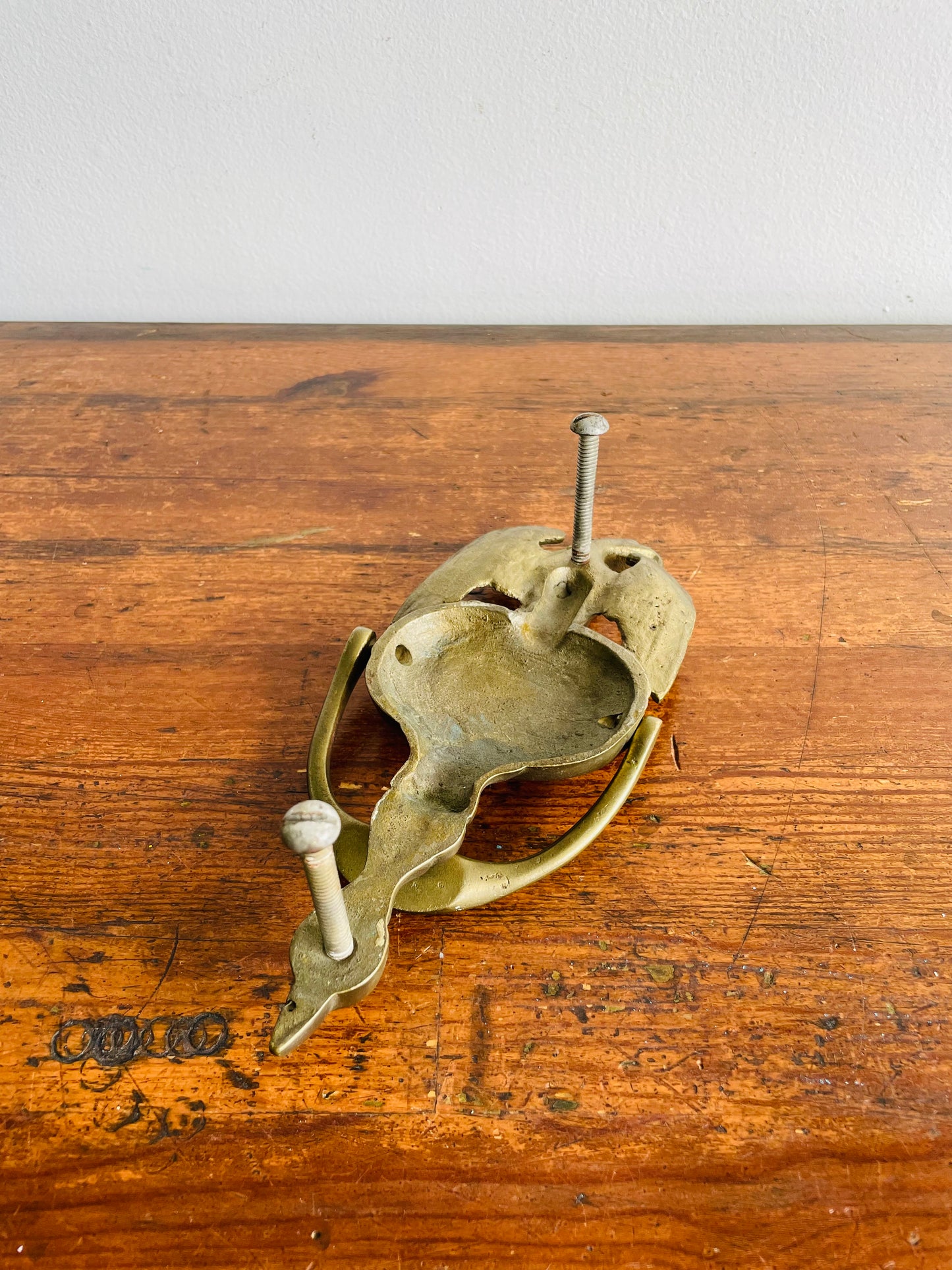 Heavy Solid Brass Door Knocker with Eagle