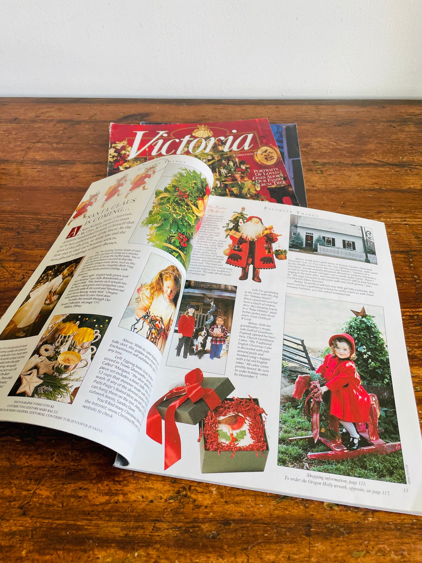 Vintage Collection of Victoria Christmas Magazines - December 1996, 1998, 1999 - Set of 3