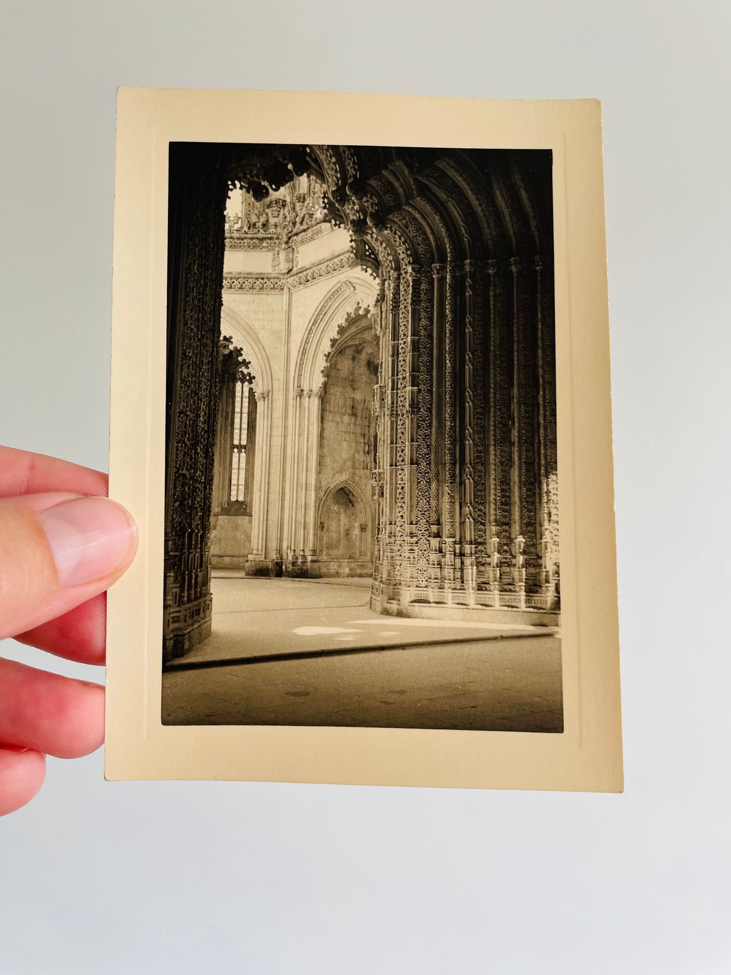 Black & White Photograph of Capelas Imperfeitas Monastery of Batalha - Found in Lisbon, Portugal