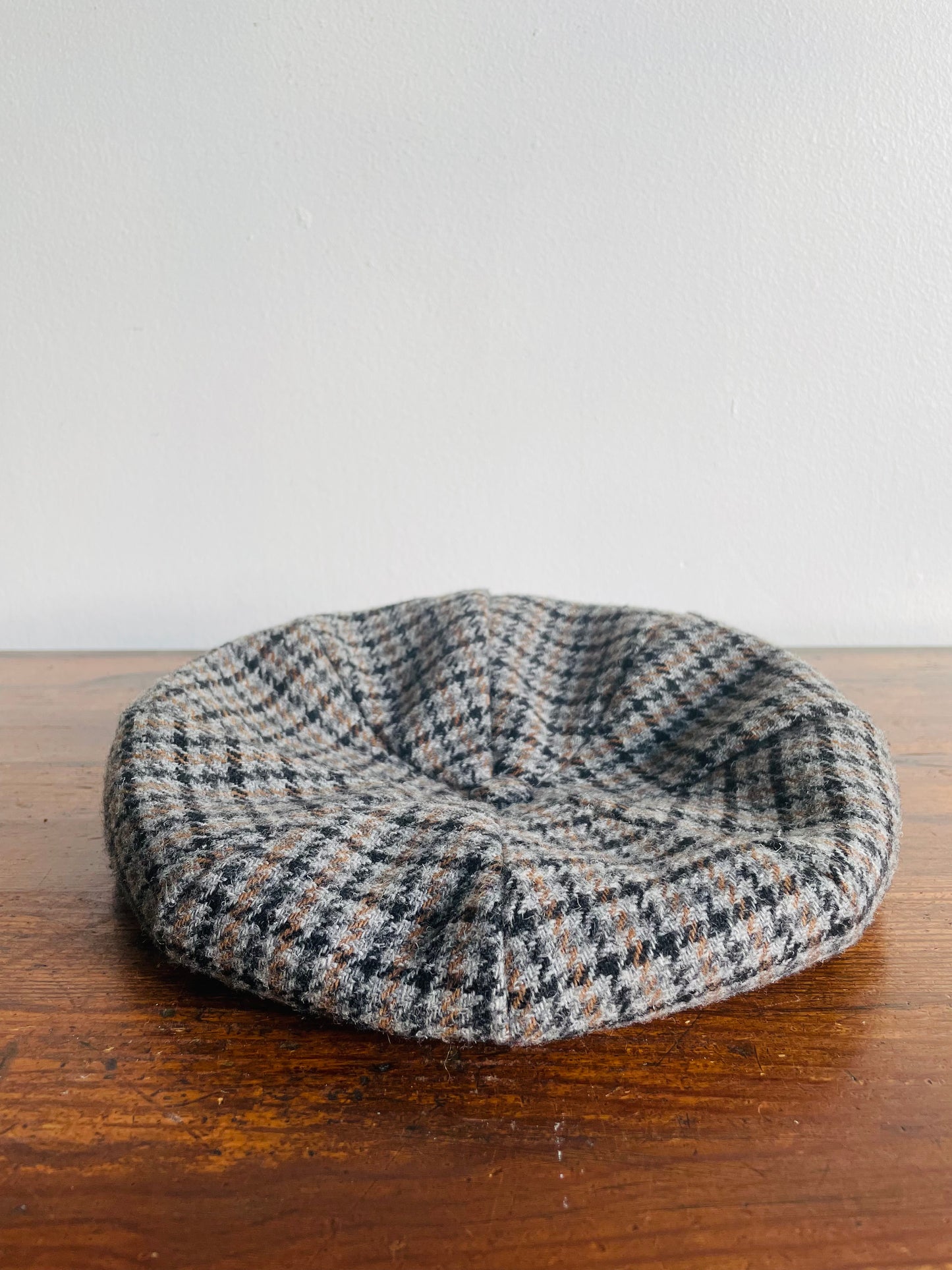Wool Blend Irish Tweed Headmaster, Shepherd, or Paper Boy Flat Cap Hat - Made in Canada