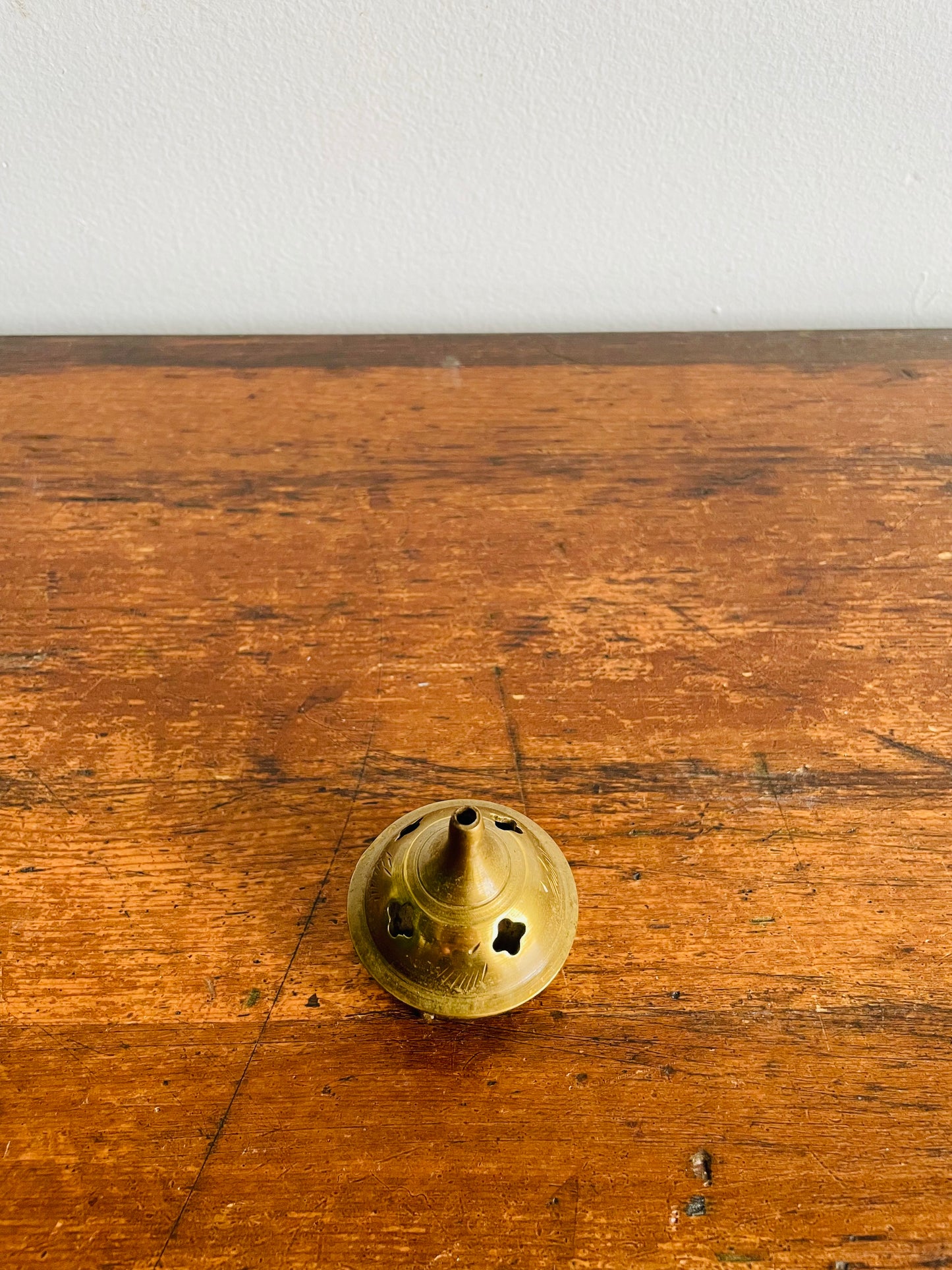 Solid Brass Mini Incense Burner with Three Feet