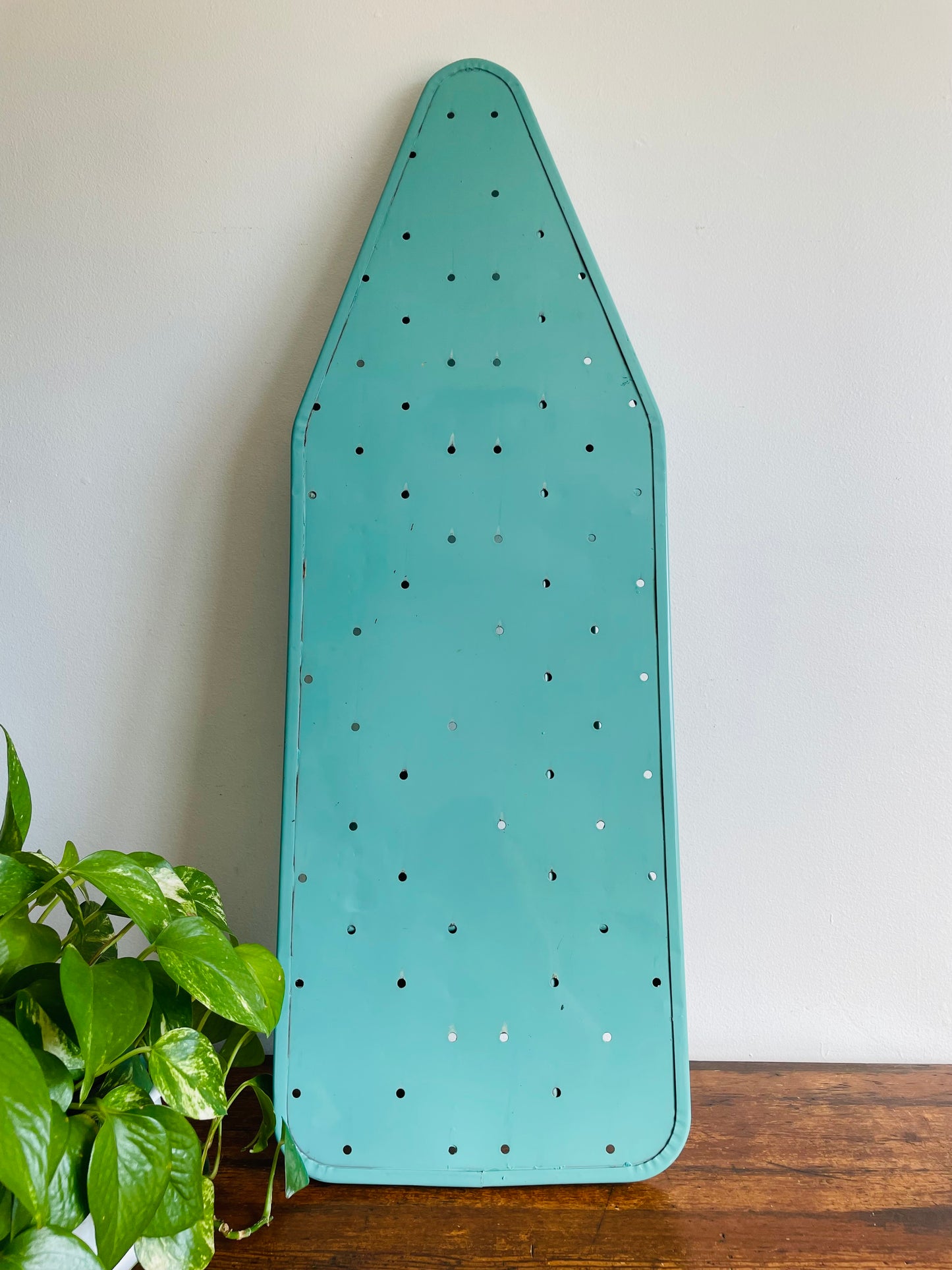 Portable Tabletop Turquoise Enamelled Metal Ironing Board #2 - Meyer-Bilt Products Made in Chicago USA