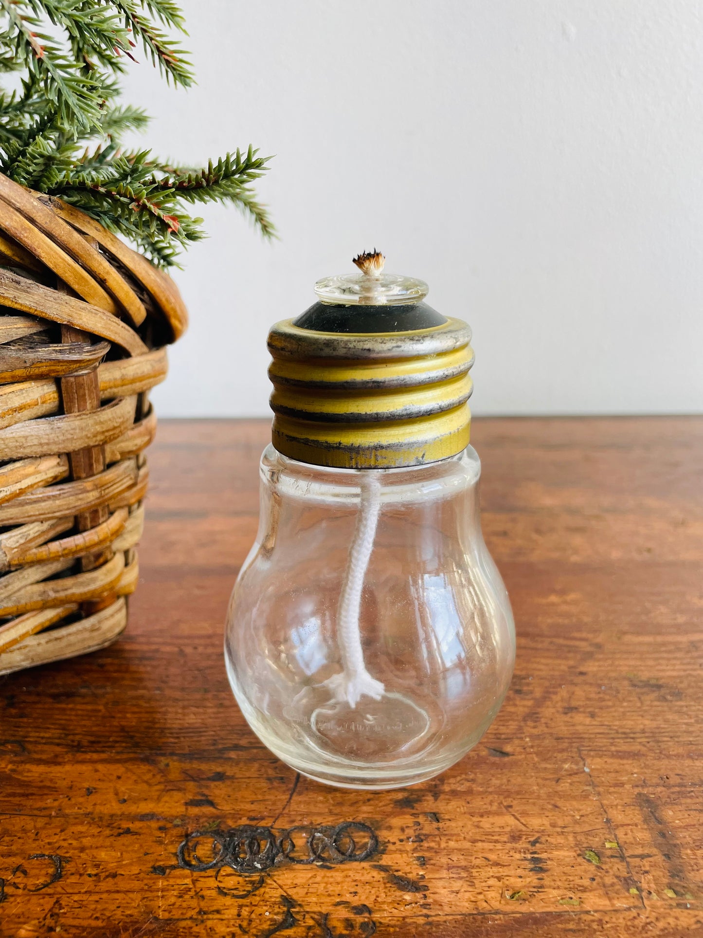 Lanz Jngold AG Glass Light Bulb Shaped Oil Lamp - Originally Found in Stockholm, Sweden