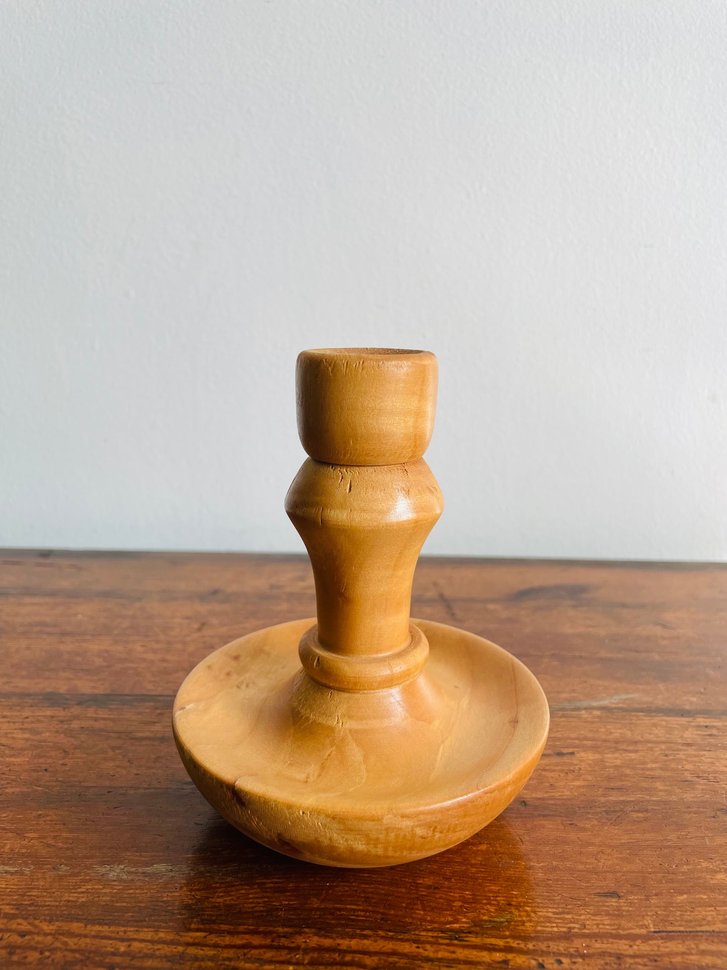 Handmade Wood Turned Candle Holder