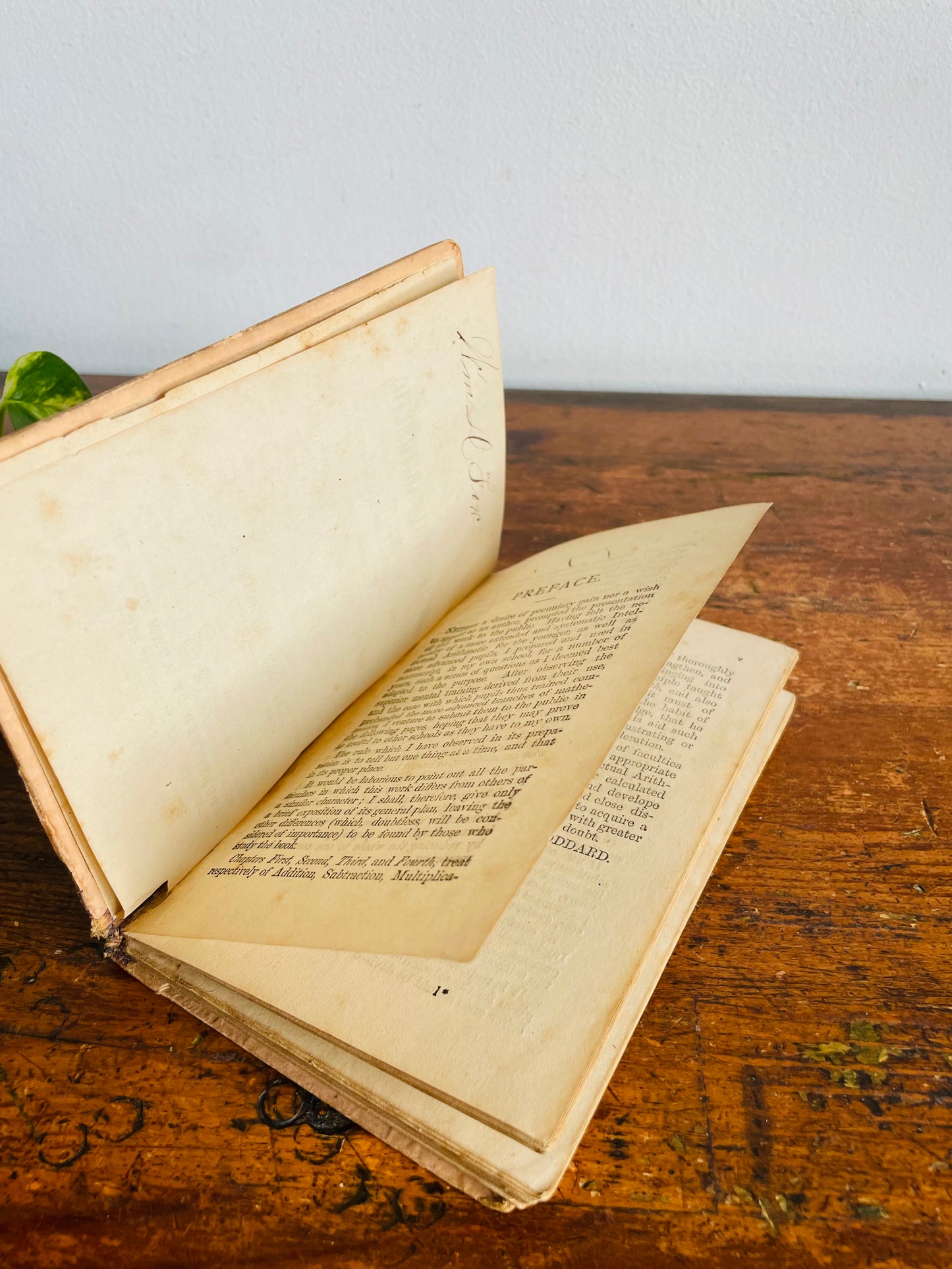 Antique Stoddard's American Intellectual Arithmetic Hardcover Book - Toronto Published by Adam Miller (1868) - 158 Years Old
