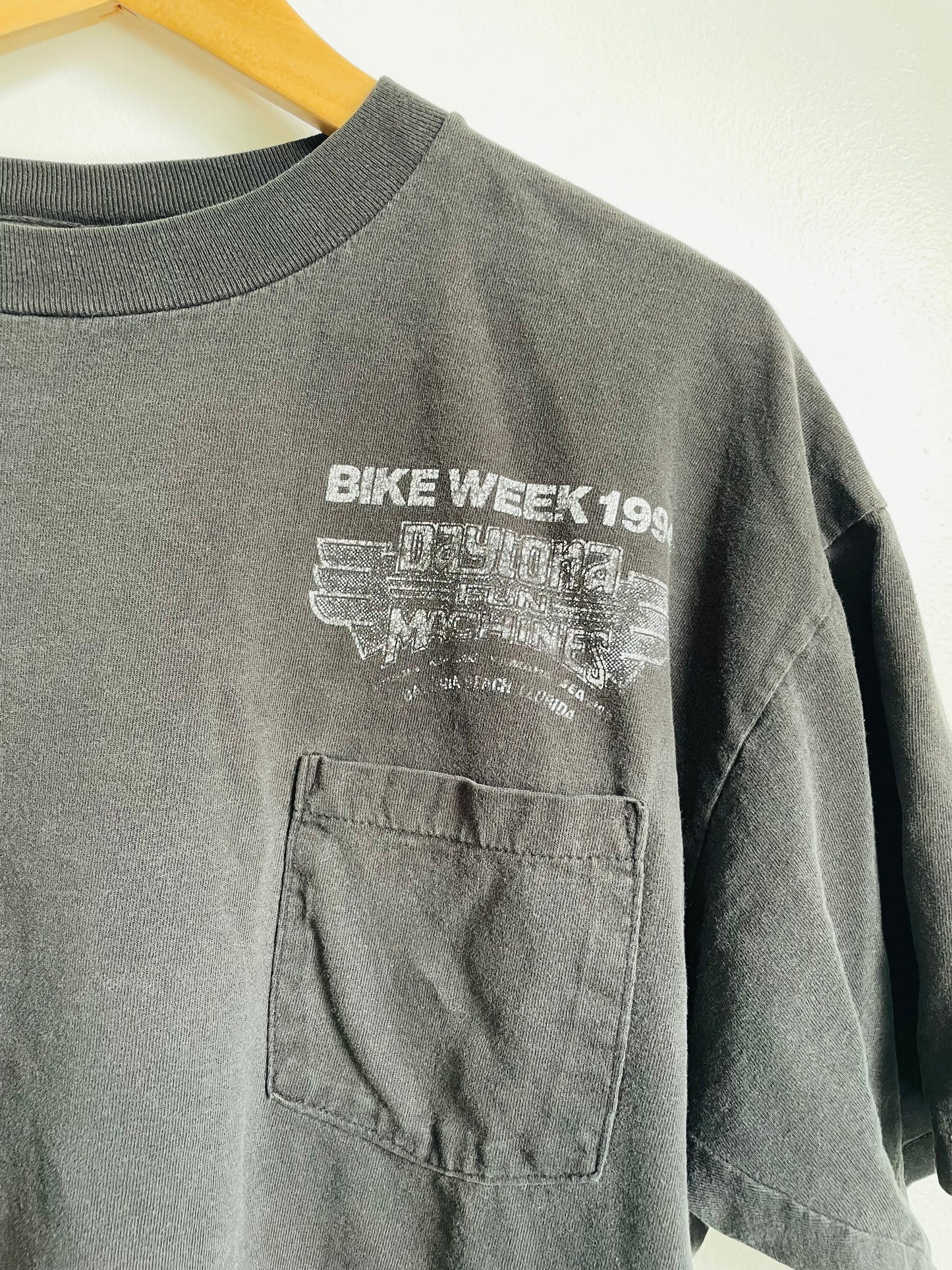 Bike Week 1994 Daytona Beach Florida Pre-Shrunk 100% Cotton Black T-Shirt - Made in USA - Size Men's XL