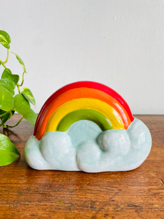 Rainbow & Clouds Piggy Coin Bank