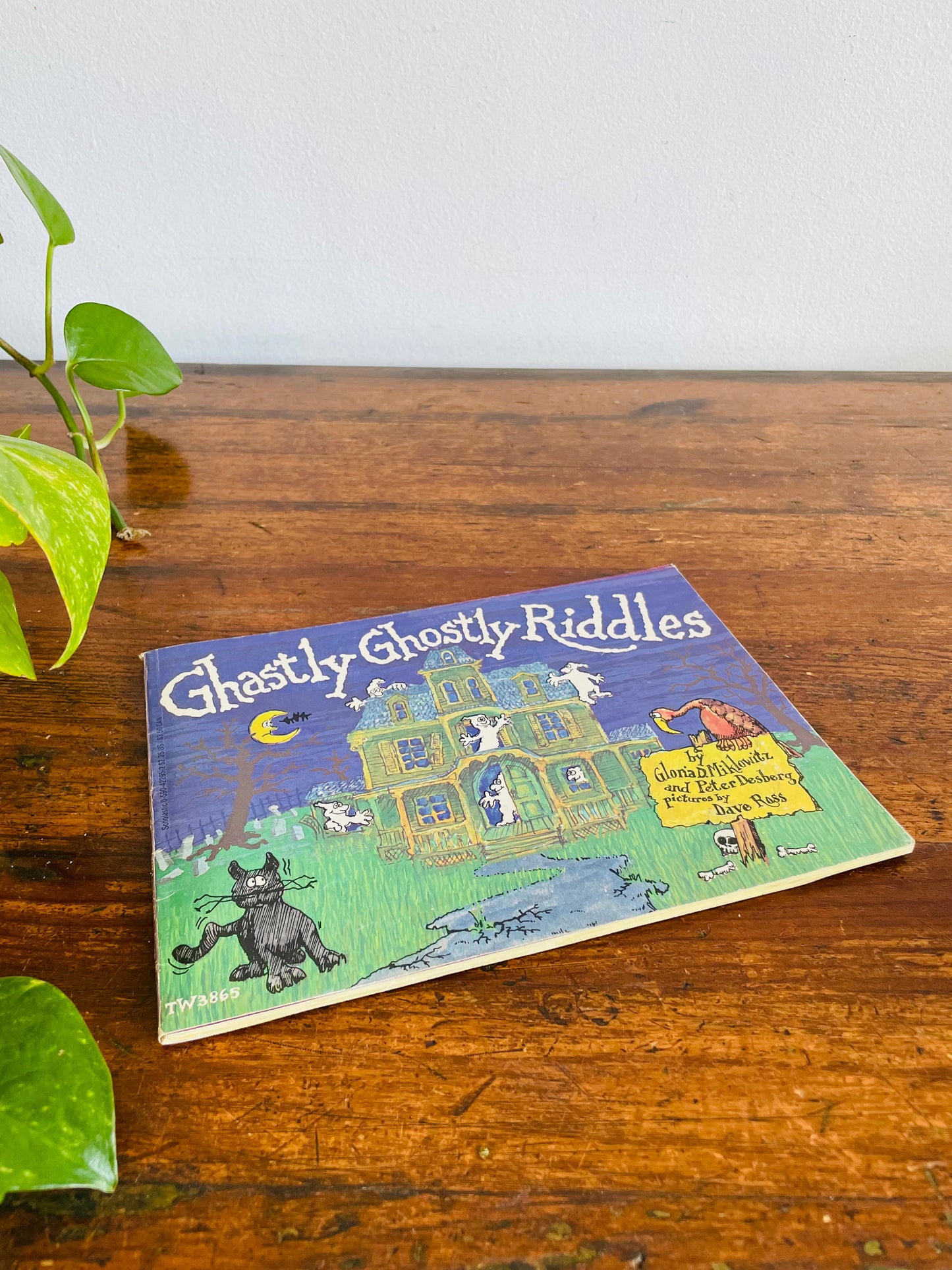 Vintage 1977 Ghastly Ghostly Riddles Illustrated Softcover Book by Gloria D. Miklowitz & Peter Desberg