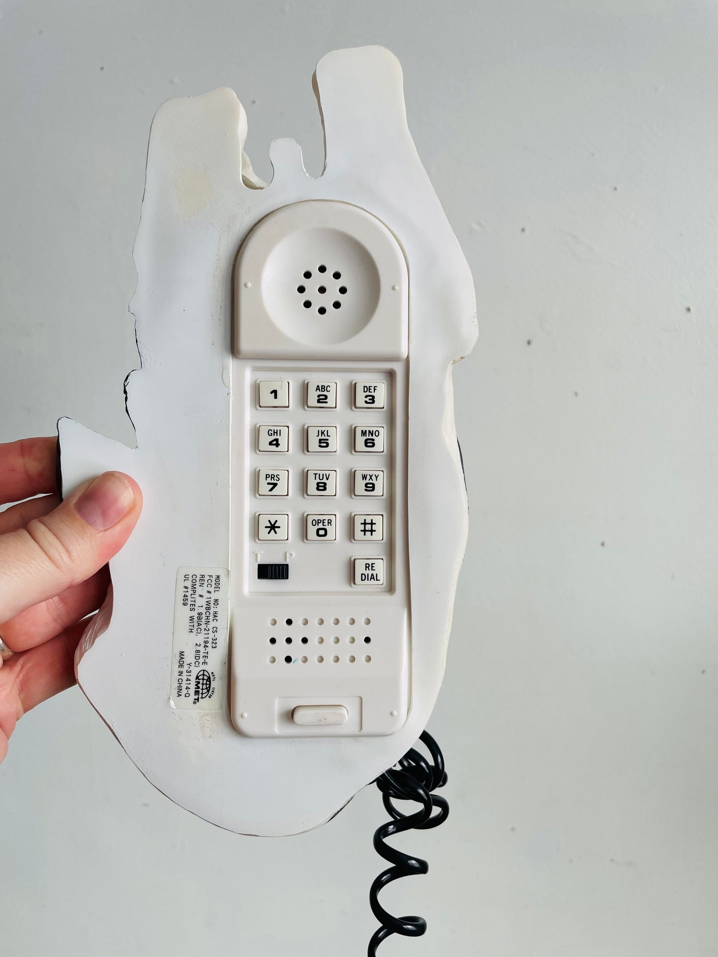 Vintage 1980s Roger's Moo Moo Black & White Cow Phone - Tested / Works - Moos When Someone Calls You!