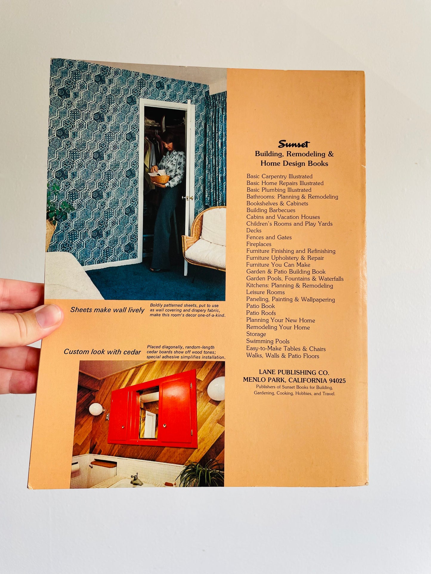 Sunset Home Remodeling Guide to Paneling, Painting, & Wallpapering Book (1976)
