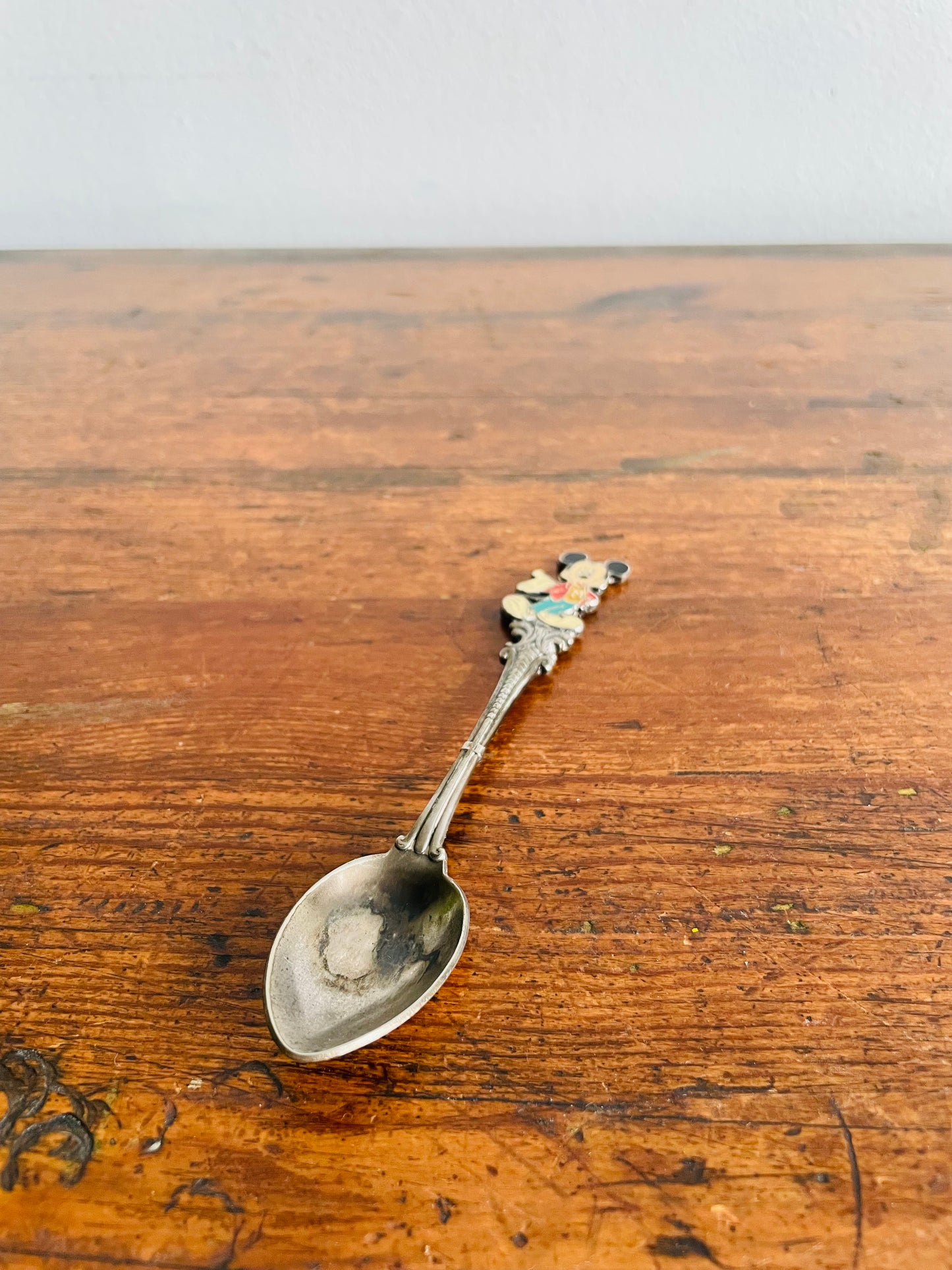 Disney's Mickey Mouse Silver Spoon with Enamel Design - Made in New Zealand