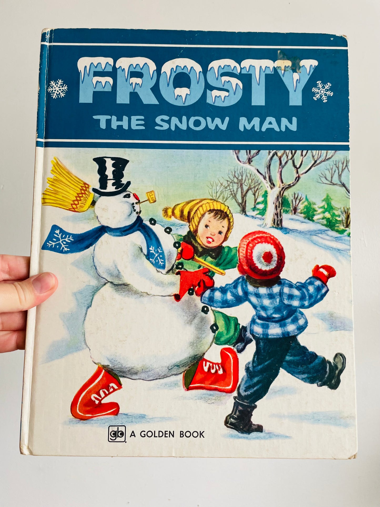 Vintage Frosty the Snowman Hardcover Golden Book (1979)