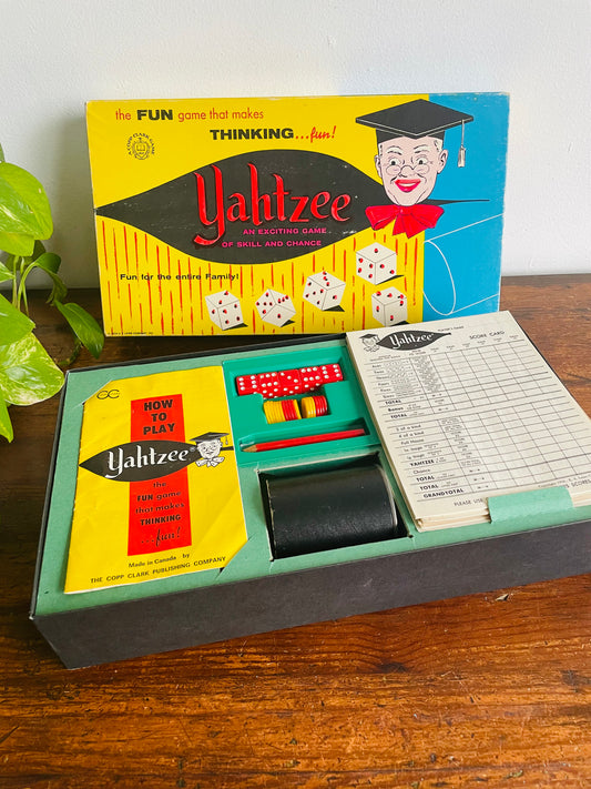 1956 Yahtzee Board Game - The Copp Clark Publishing Company - Made in Canada