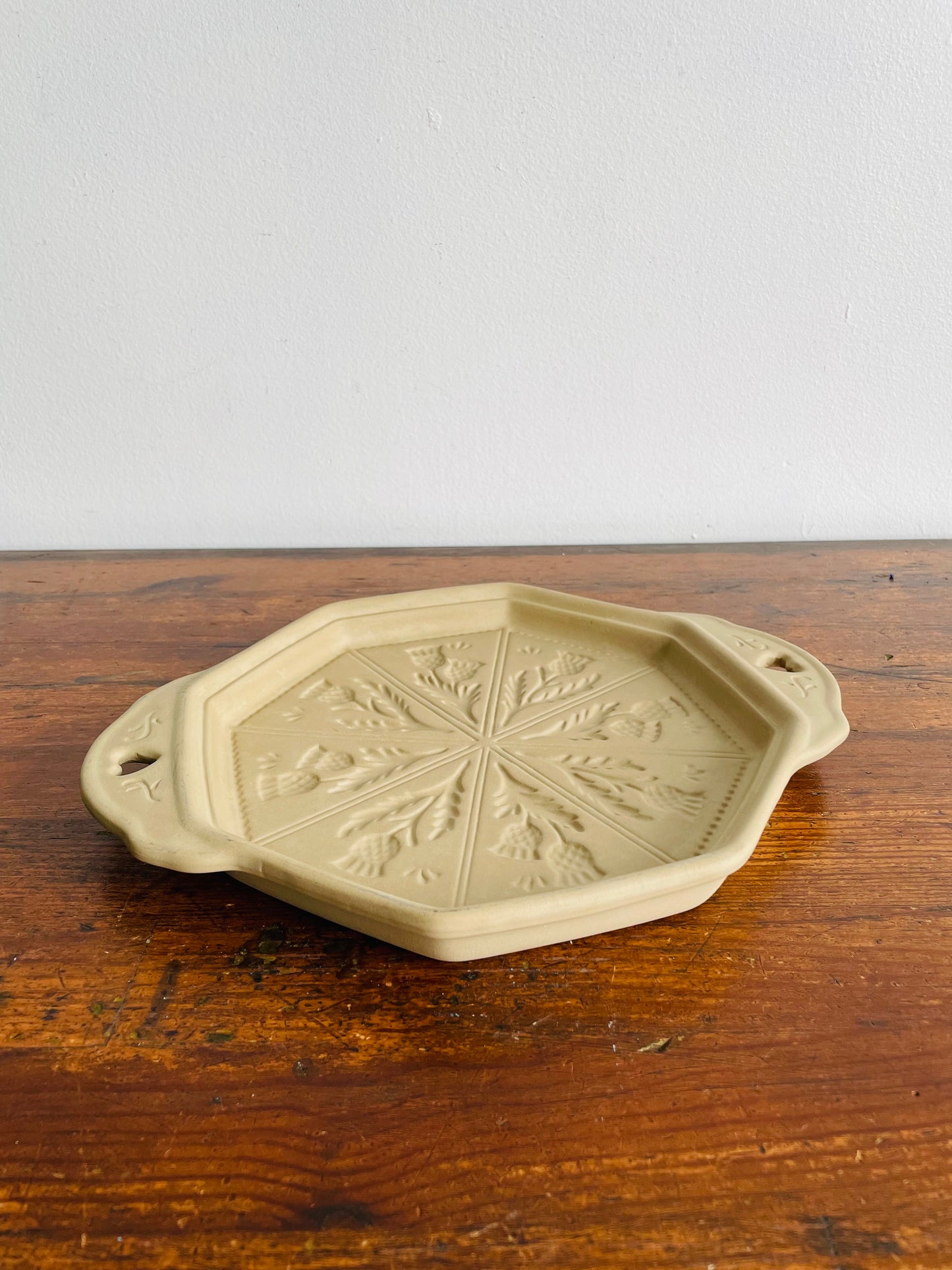 Shortbread Cookie Mold with Scottish Thistle Design