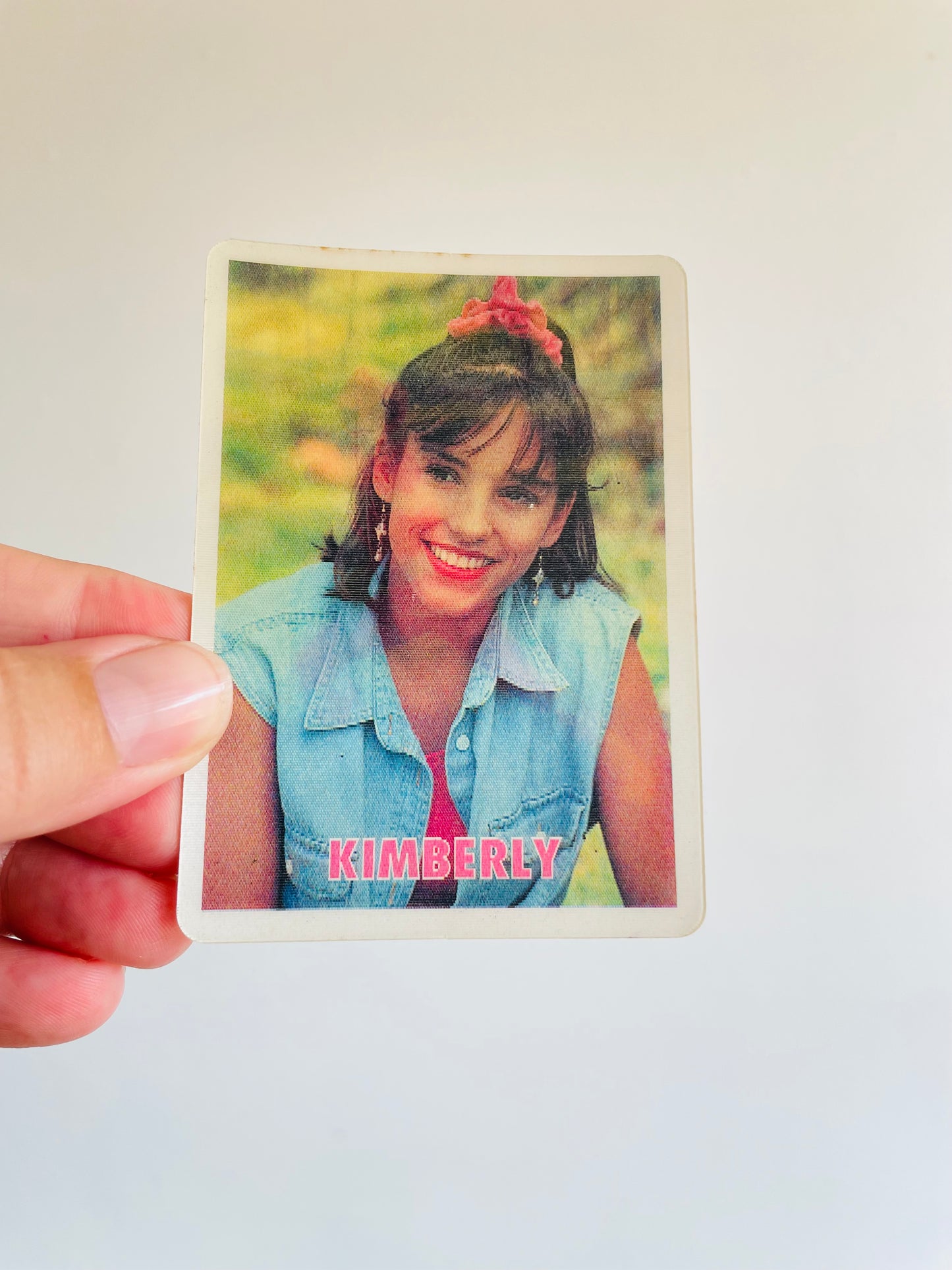 1994 Mighty Morphin Power Rangers Magic Motion Lenticular Card - Kimberly Pink Ranger