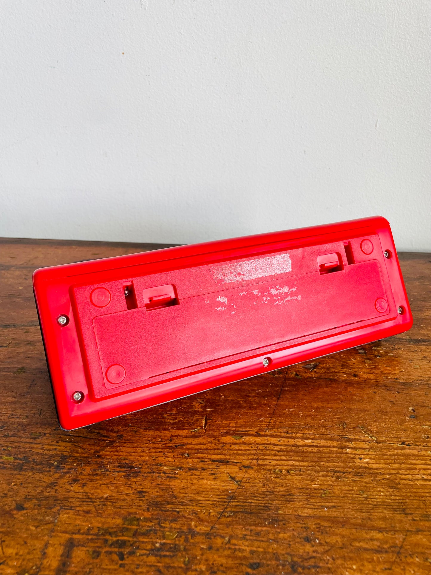 Vintage Red Texco 2-Band Stereo Portable FM/AM Radio Model No. 3000 - Takes 4 AA Batteries (Not Included) - Tested / Works!