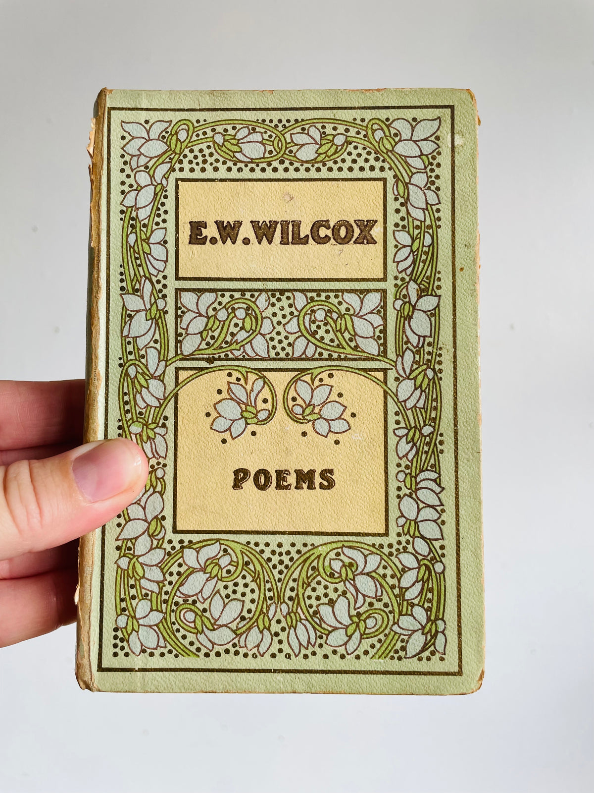 Antique E.W. Wilcox Poetry Hardcover Pocket Book  - Maurine And Other Poems - Collins' Clear-Type Press
