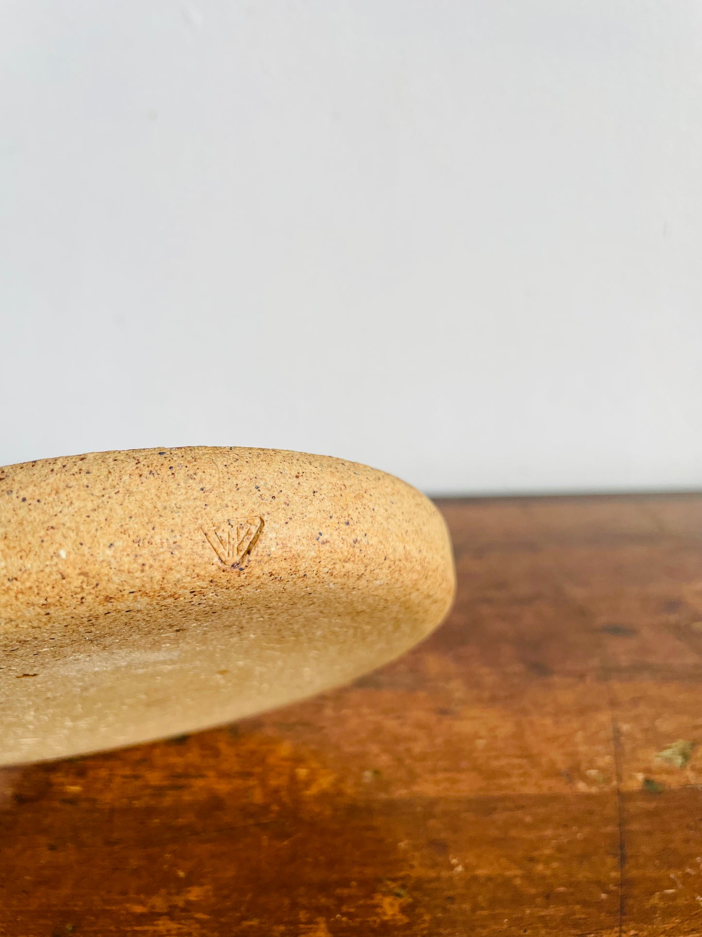 Vintage Studio Art Pottery Chamberstick Candle Holder