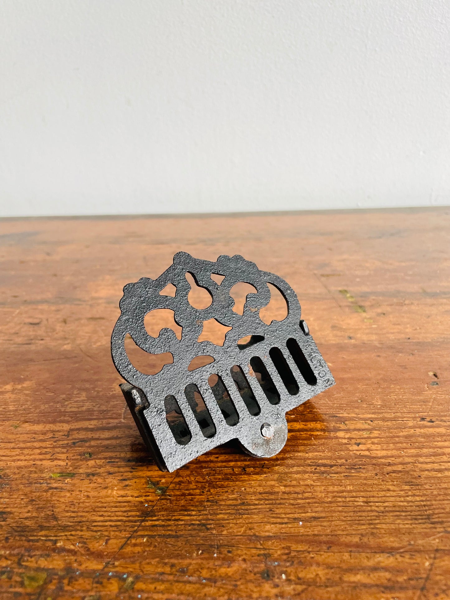 Wall Mount Black Cast Iron Match Holder