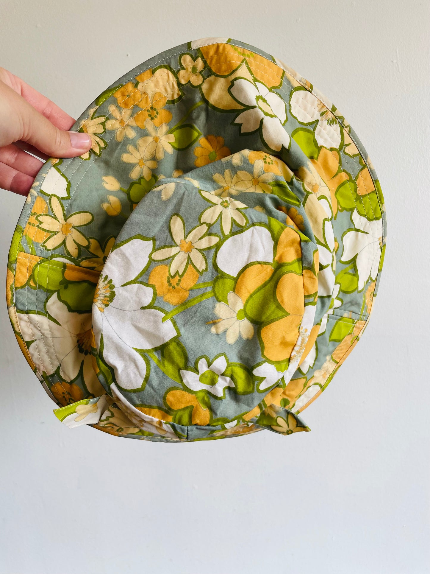 Floral Patterned Bucket Sun Hat - Made in Japan